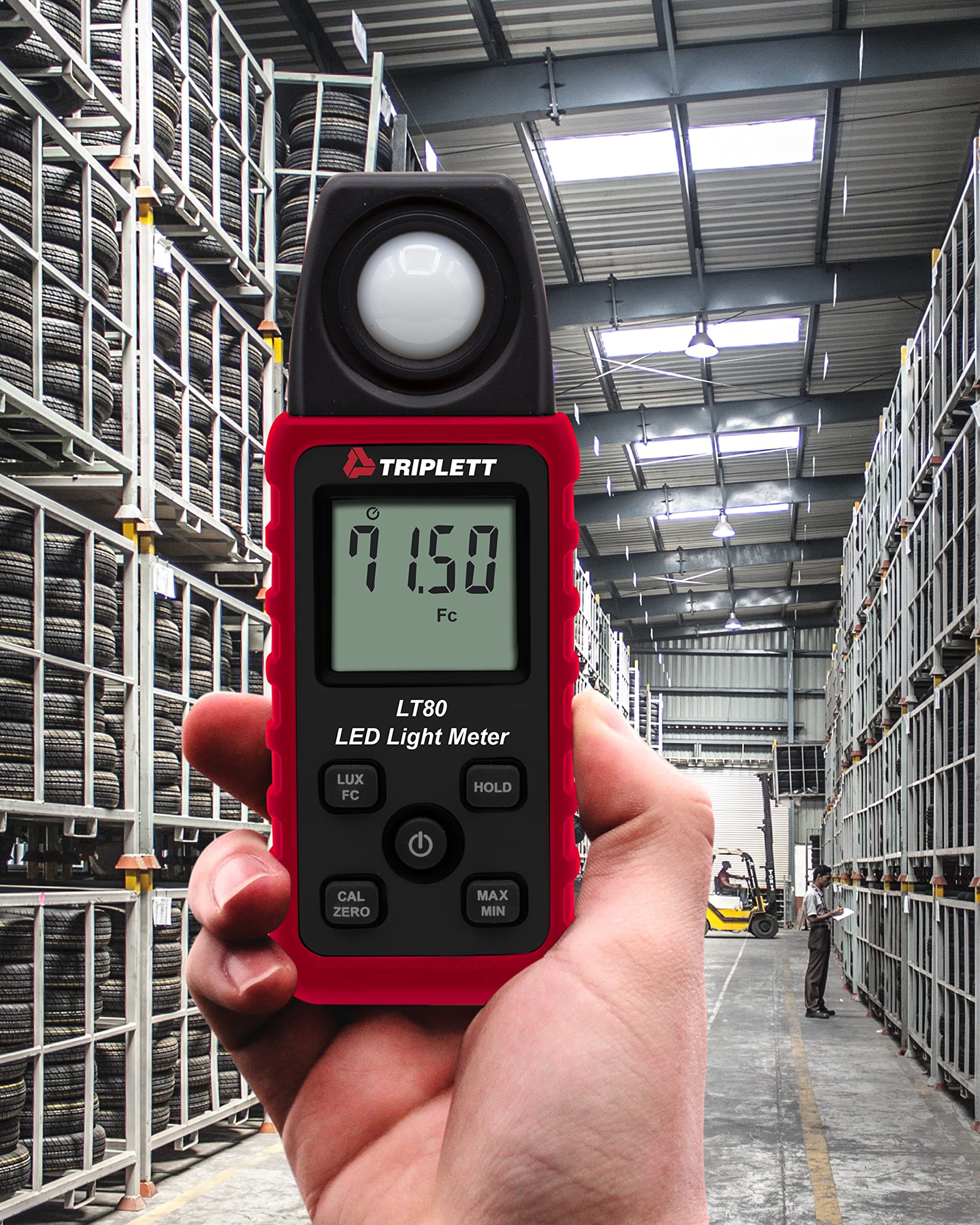 Triplett Lt80 Led Illuminance/Light Meter Up To 400,000 Lux / 40,000 Fc