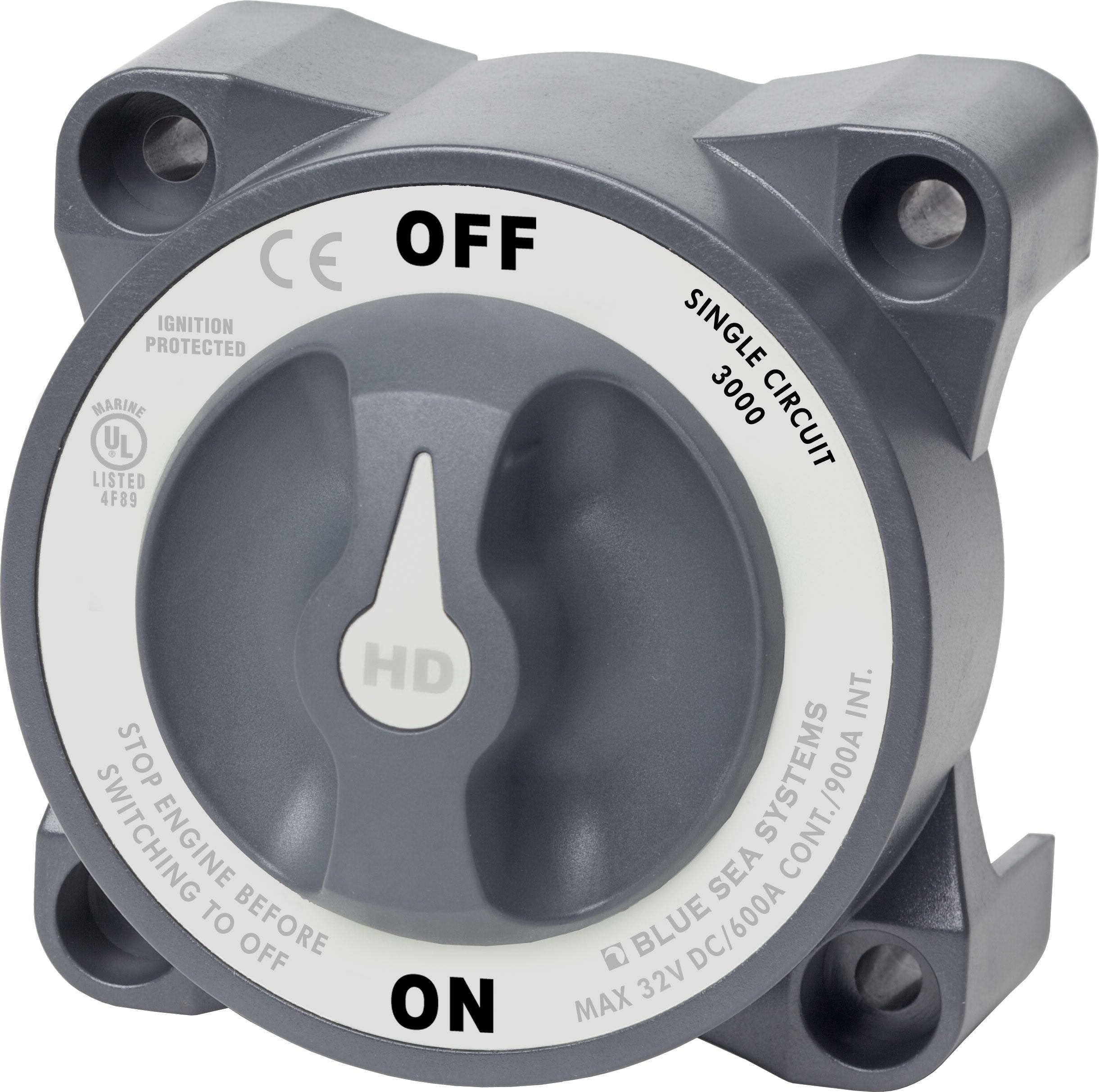Blue Sea 3000 HDSeries Battery Switch Single Circuit ON/OFF