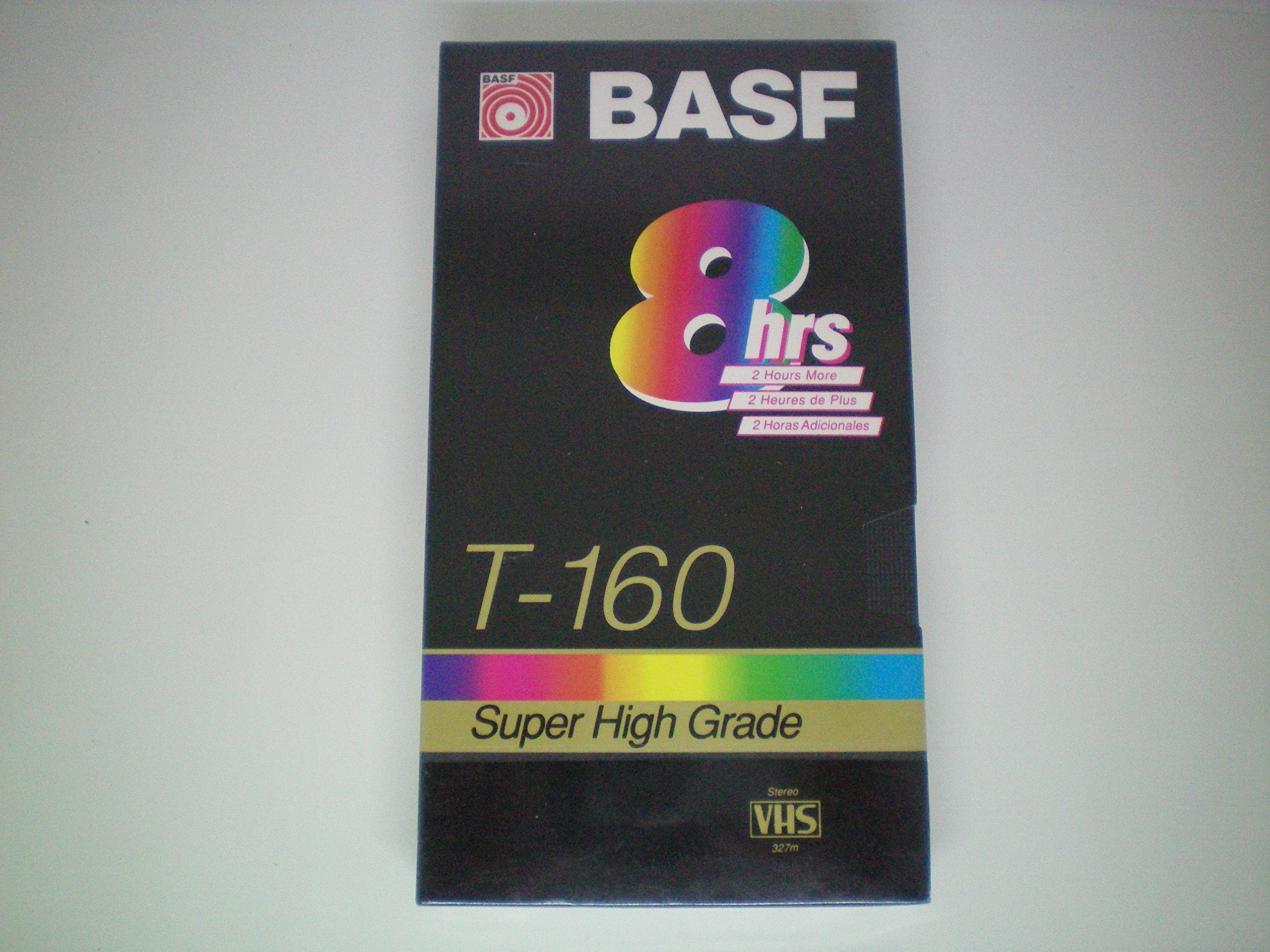 Basf T 160 Extra Quality 8 Hour Blank Vhs Video Cassette Recording Tape