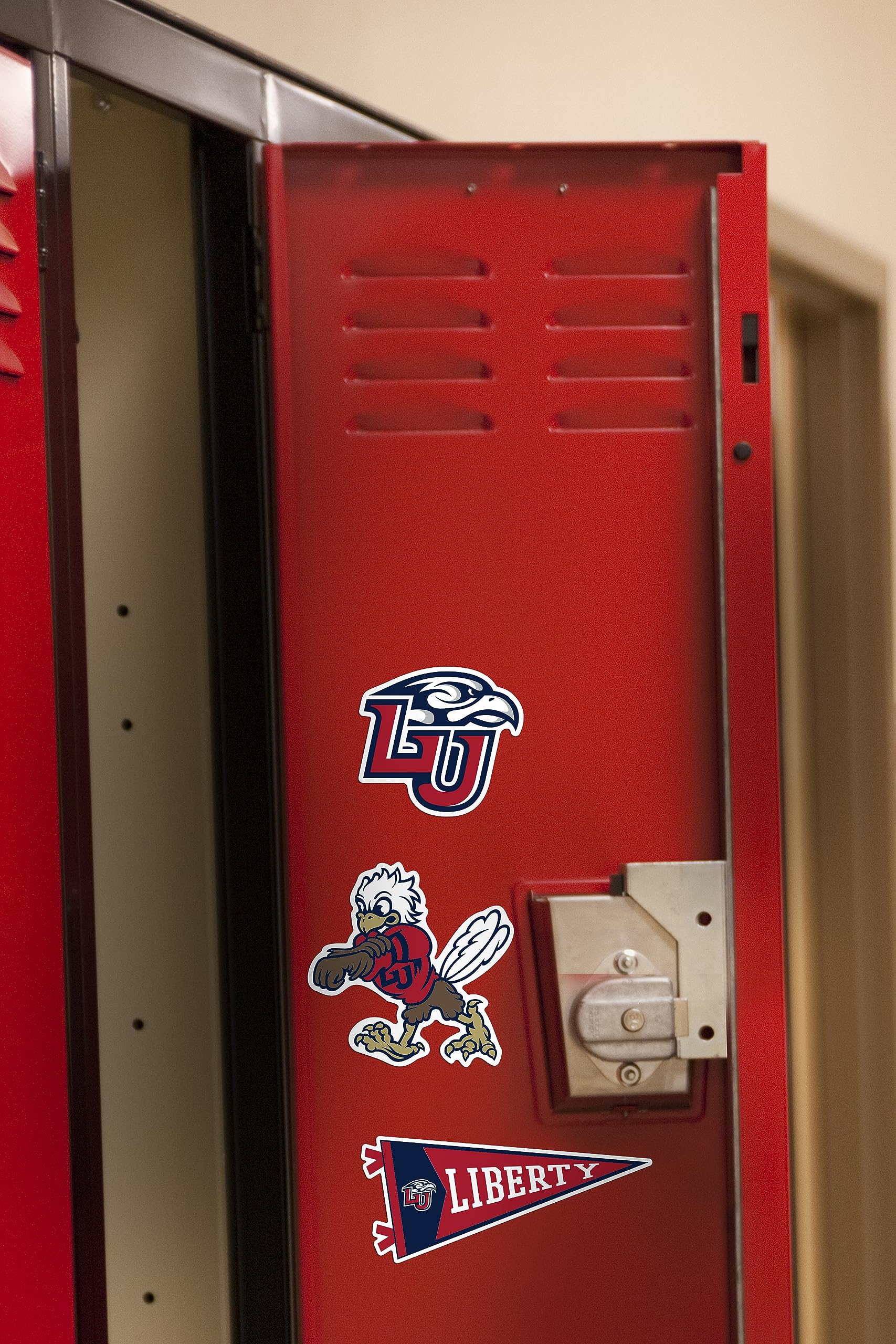 GRAPHICS & MORE Vinyl Stickers Variety Pack - 10ct Large, Liberty University, Indoor/Outdoor, Perfect for Laptops, Water Bottles, Scrapbooking