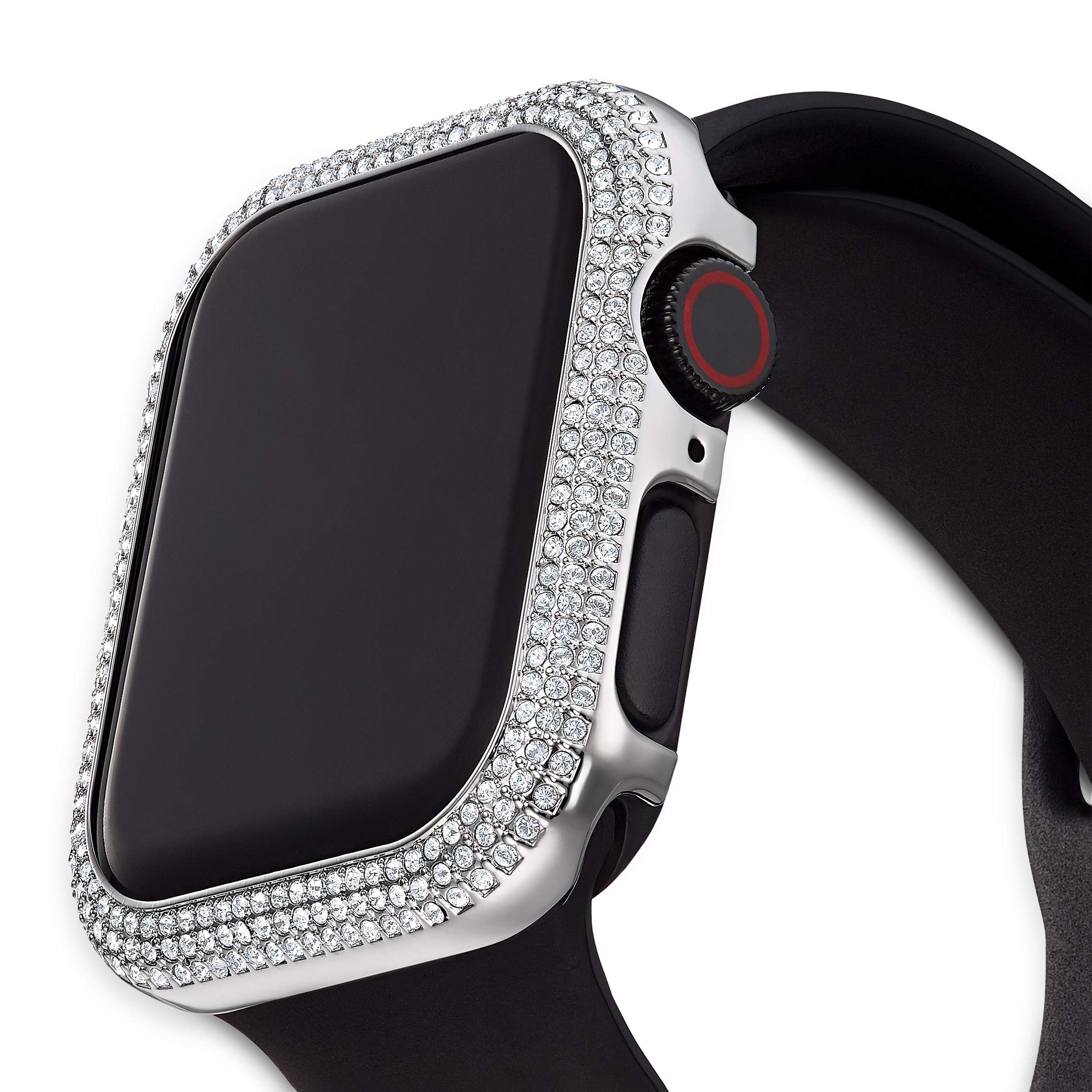 Swarovski Sparkling Smartwatch Case Compatible With Apple Watch Series 4 And 5, 40Mm, Silver Tone