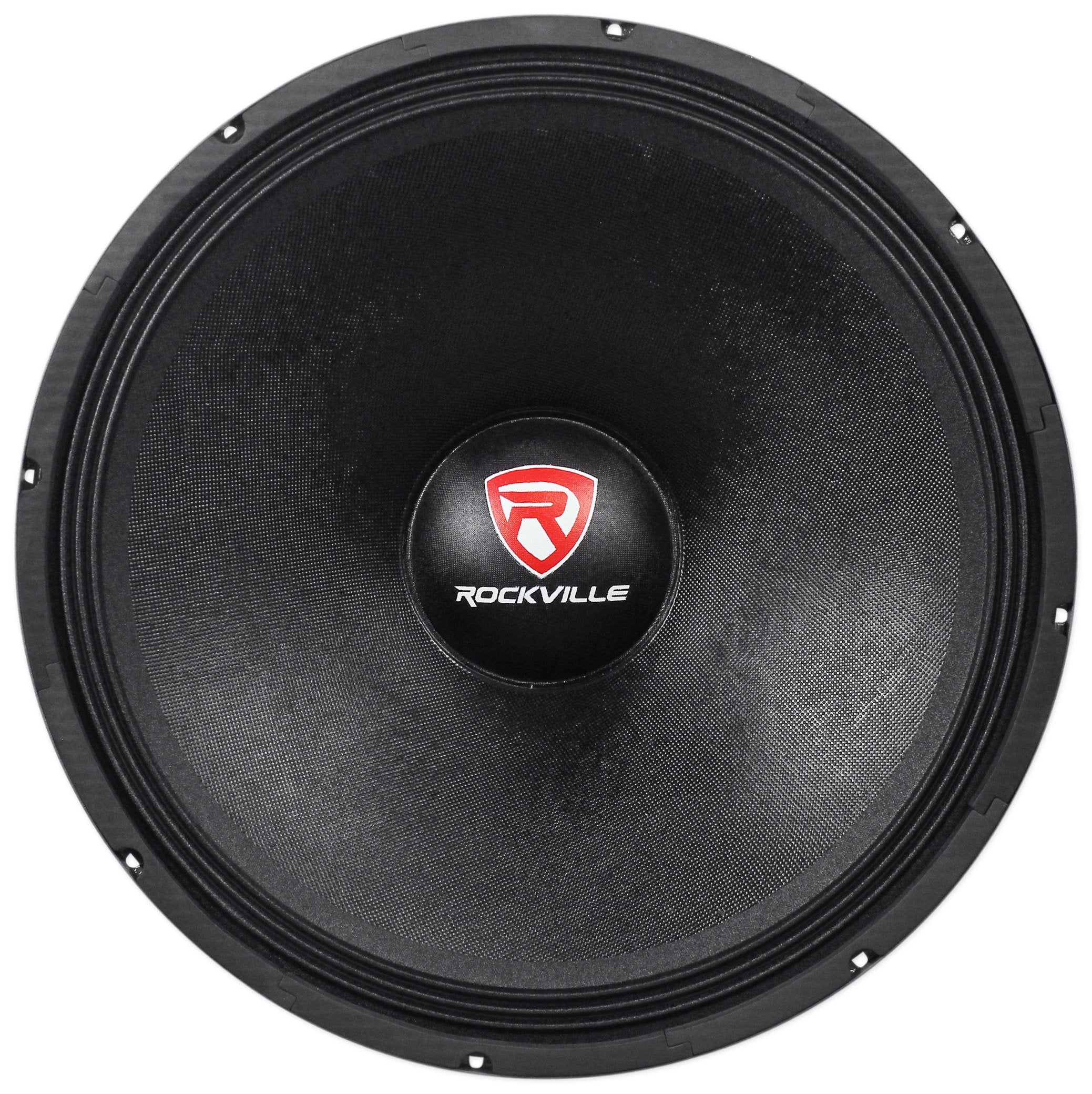 Rockville RVW1800P8 1800w 18 Raw DJ Subwoofer 8 Ohm Sub Woofer 107OZ Magnet, Black