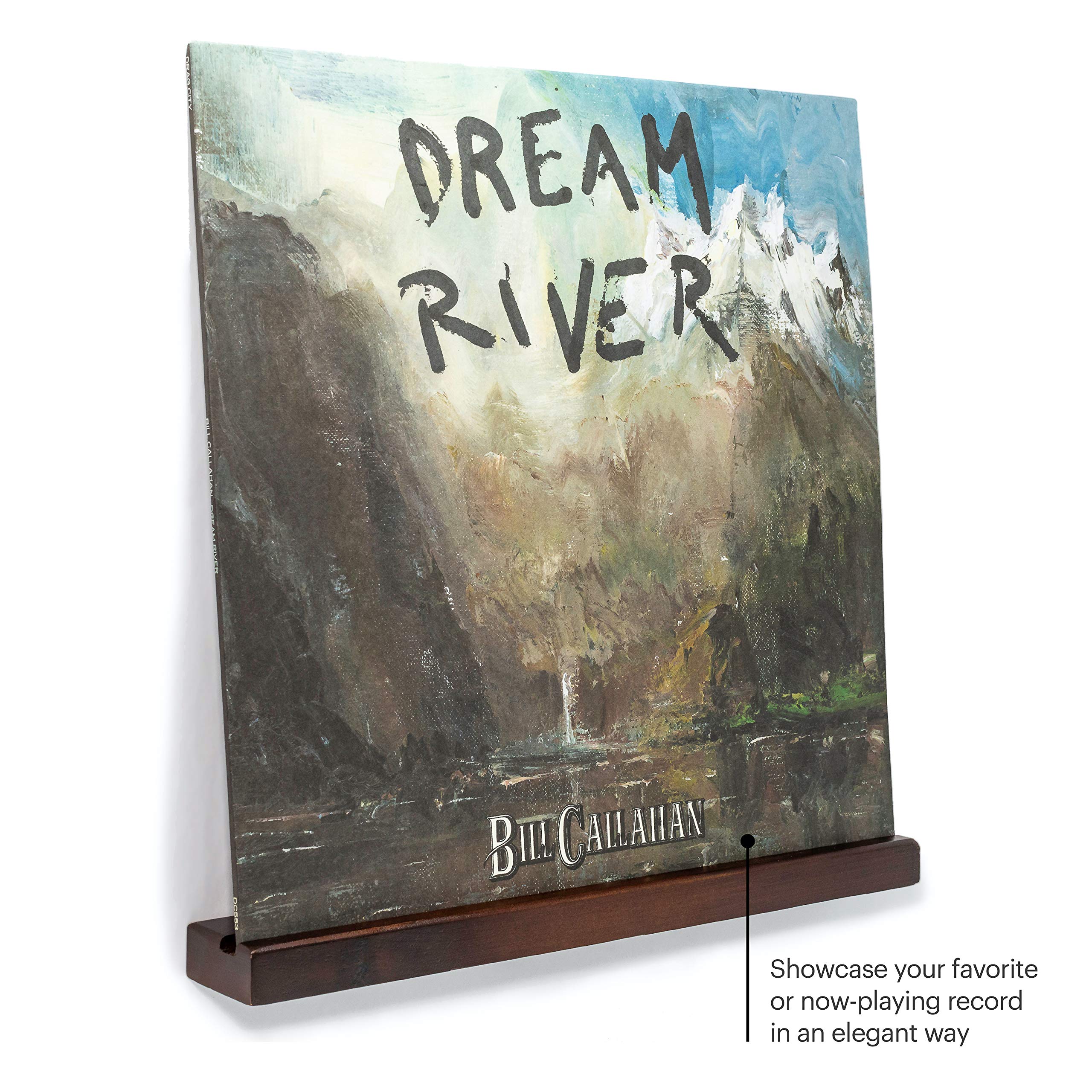 Mnke Vinyl Record Wall Mount   3 Elegant Display Ledges Made From Solid Wood   This Vinyl Record Shelf Holds Single And Double L