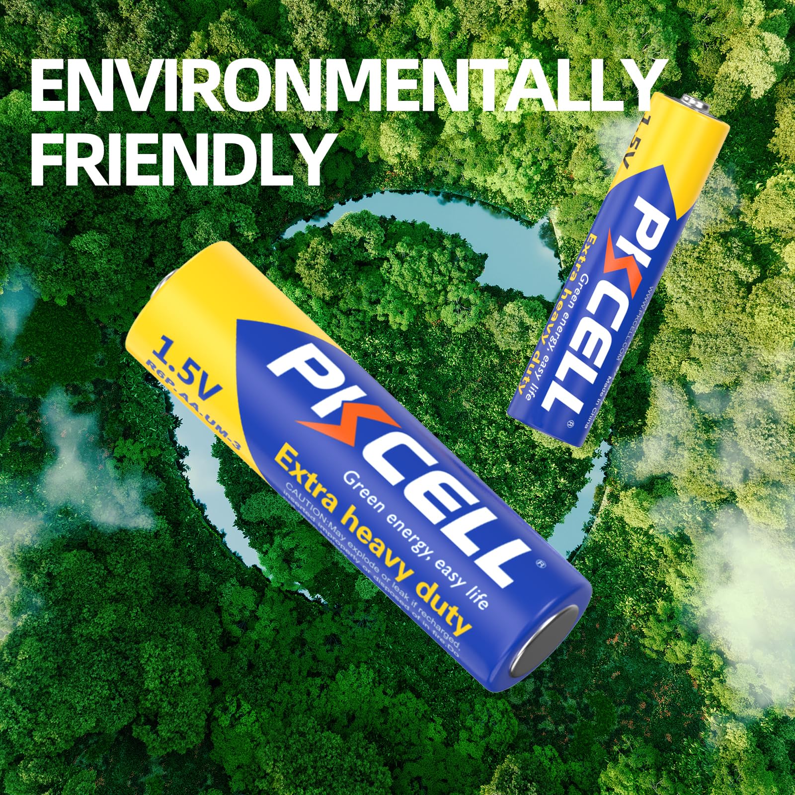 Pkcell Aa Batteries 24 Pack & Aaa Batteries 24 Pack Combo (48 Count), Double A Batteries And Triple A Batteries, 1.5V High Perfo