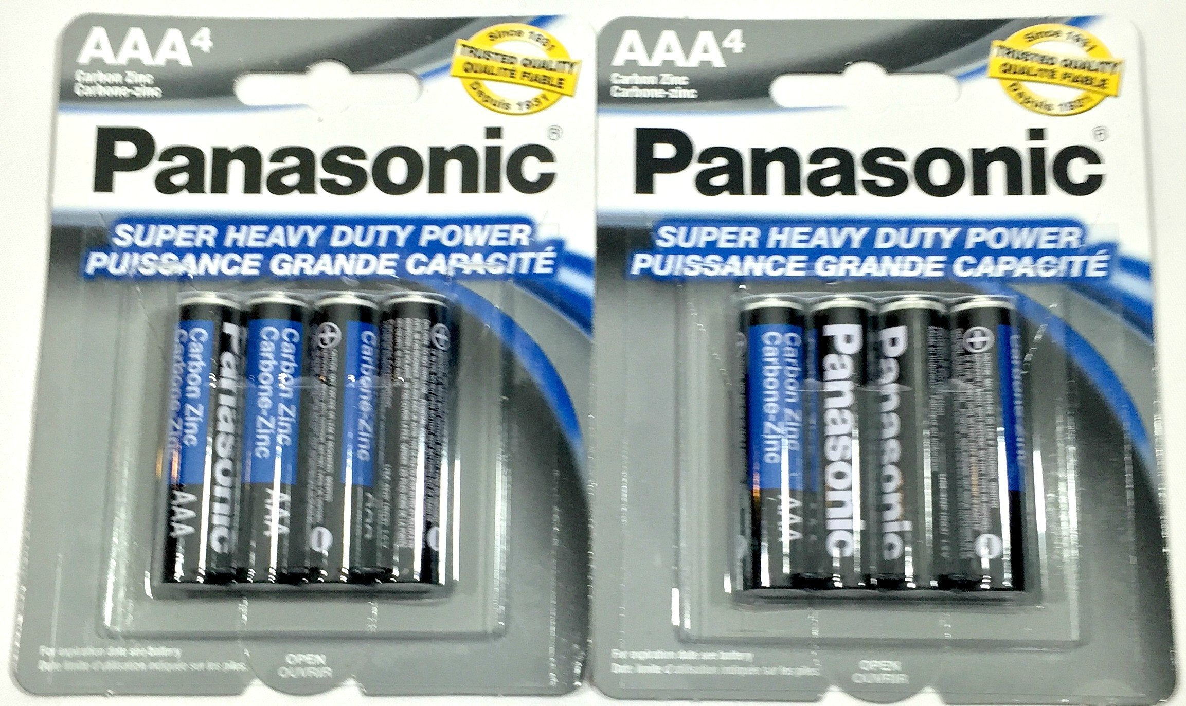 Panasonic B01N03Fkkc 8Pc Aaa Batteries Super Heavy Duty Power Carbon Zinc Triple A Battery 1.5V