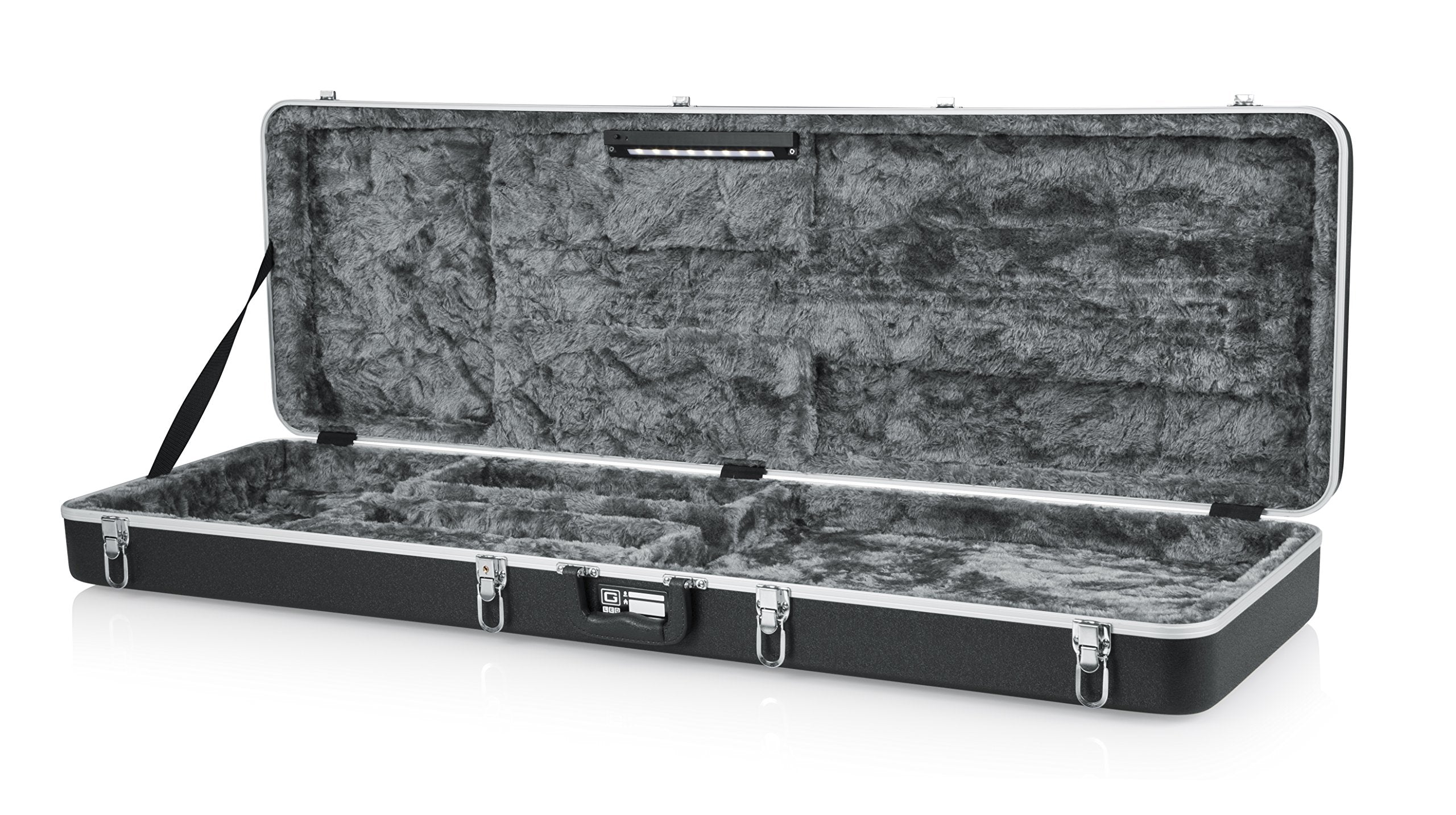Gator Cases Deluxe Abs Molded Case For Bass Guitar With Internal Led Lighting (Gc Bass Led)
