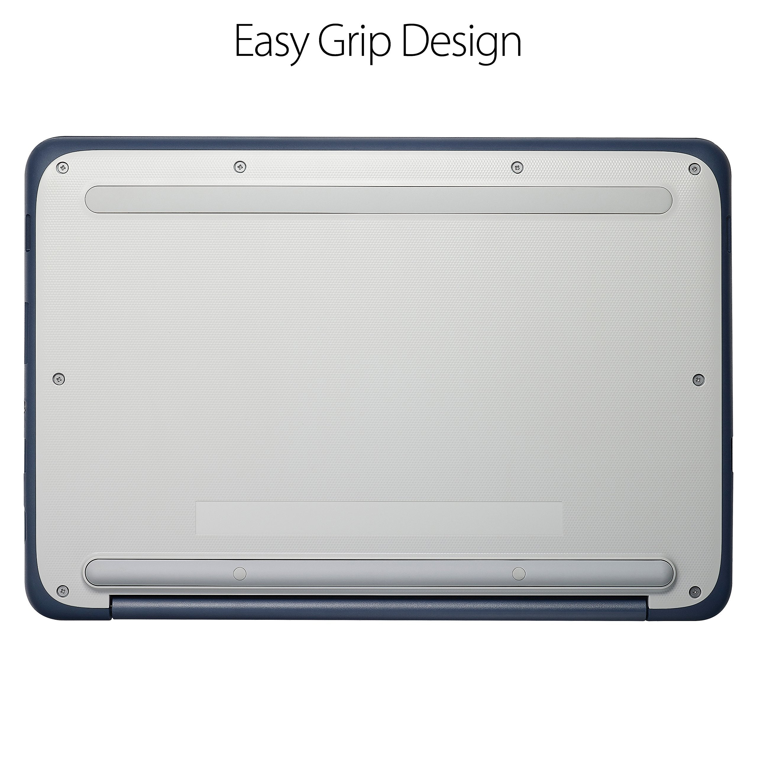 Asus Chromebook C202 Laptop- 11.6 Ruggedized And Spill Resistant Design With 180 Degree Hinge, Intel Celeron N3060, 4Gb Ram, 16G