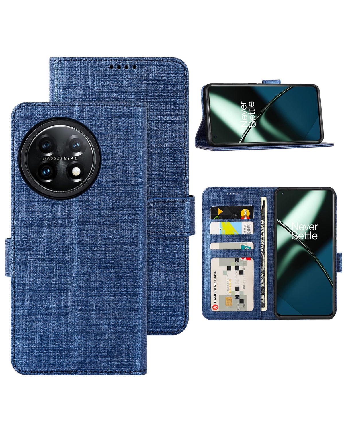 Foluu For Oneplus 11 5G Wallet Case, Pu Leather Flip Folio With [Shockproof Tpu Inner Case], Kickstand Card Slots Ultra Slim Str