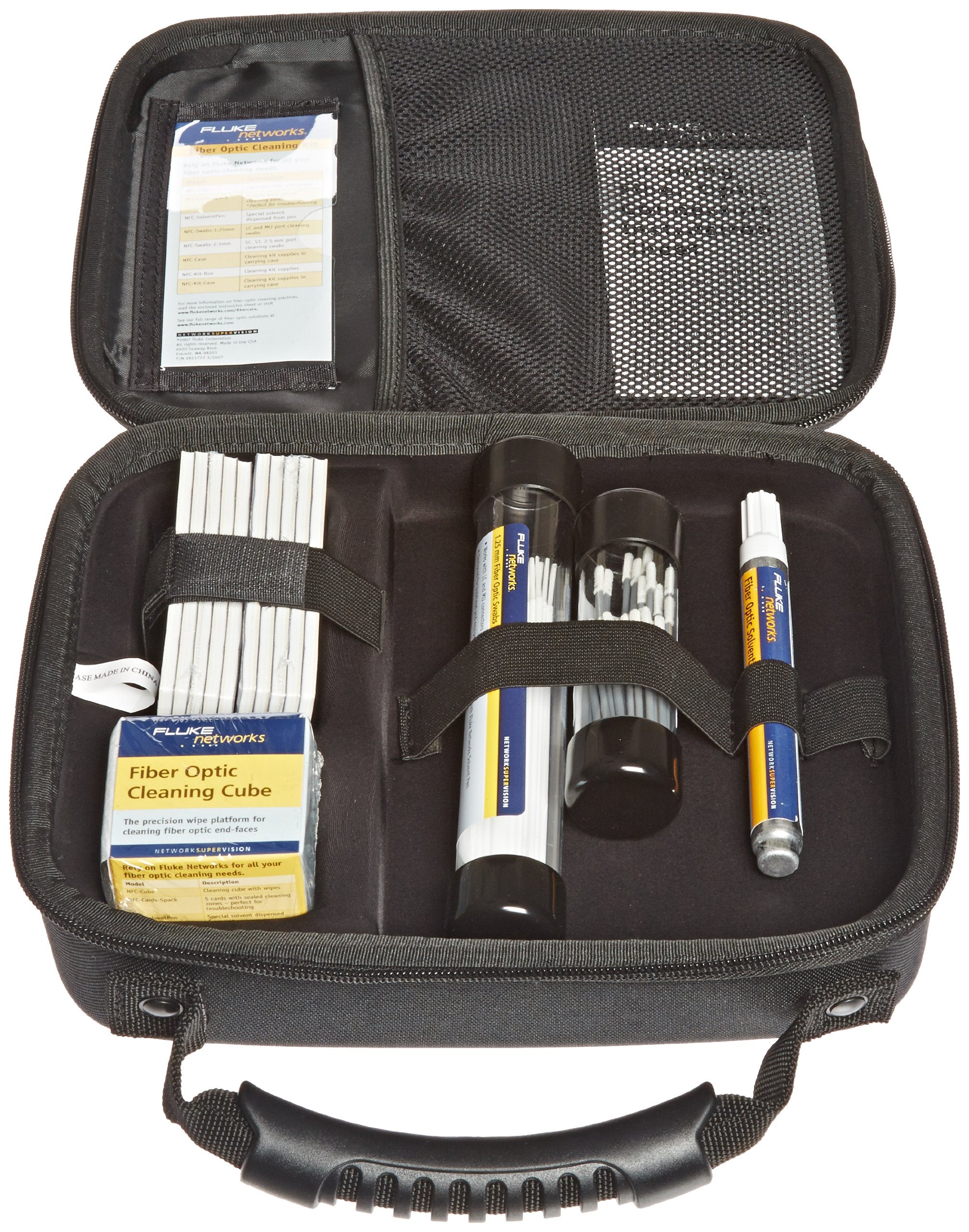 Fluke Networks Nfc Kit Case Fiber Optic Cleaning Kit With Case
