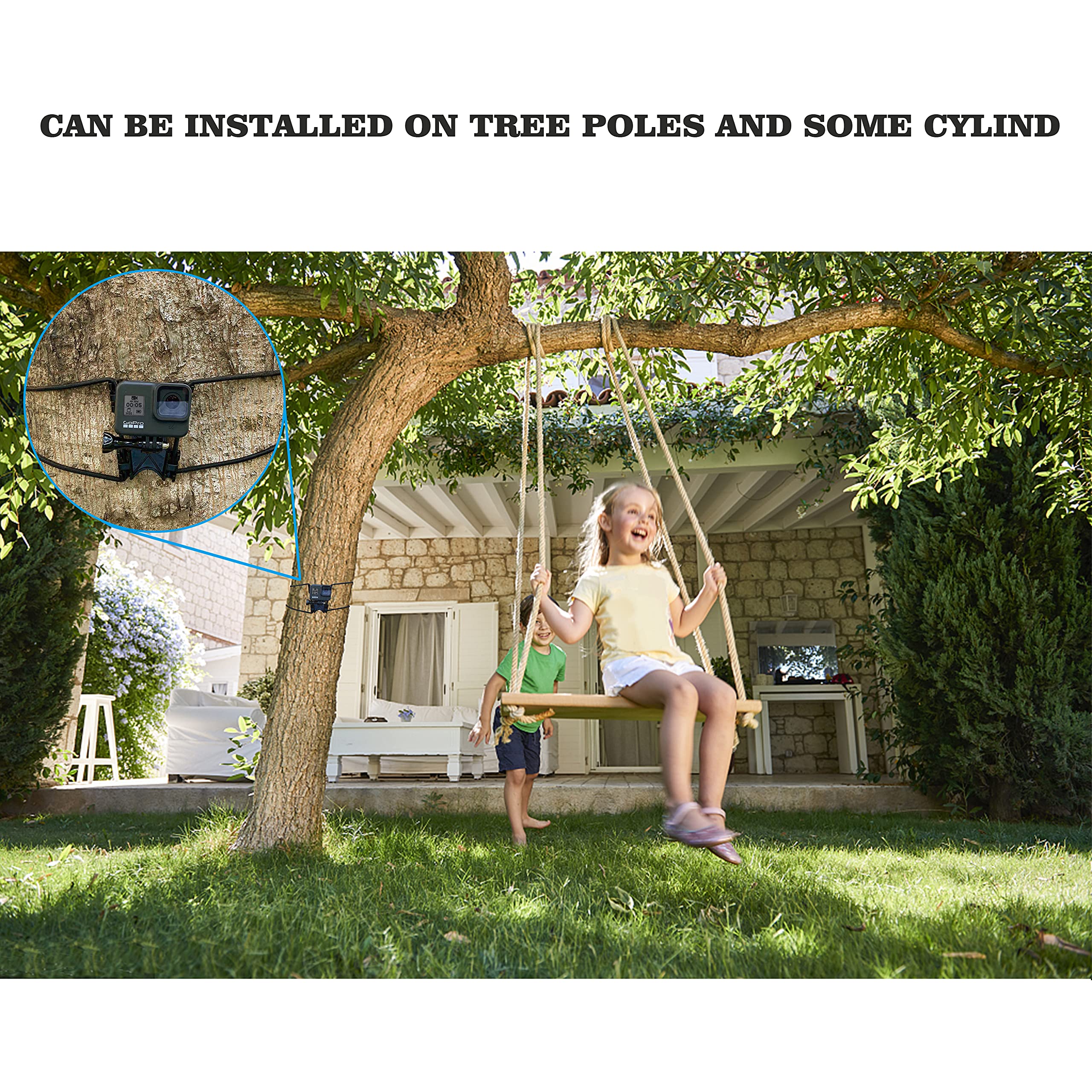 Suptig Net Fence And Tree Pole Mounting Brackets Compatible For Gopro Hero 13 Hero 12 Hero 11 Hero 10 Hero 9 Hero 8 Hero 7 Hero