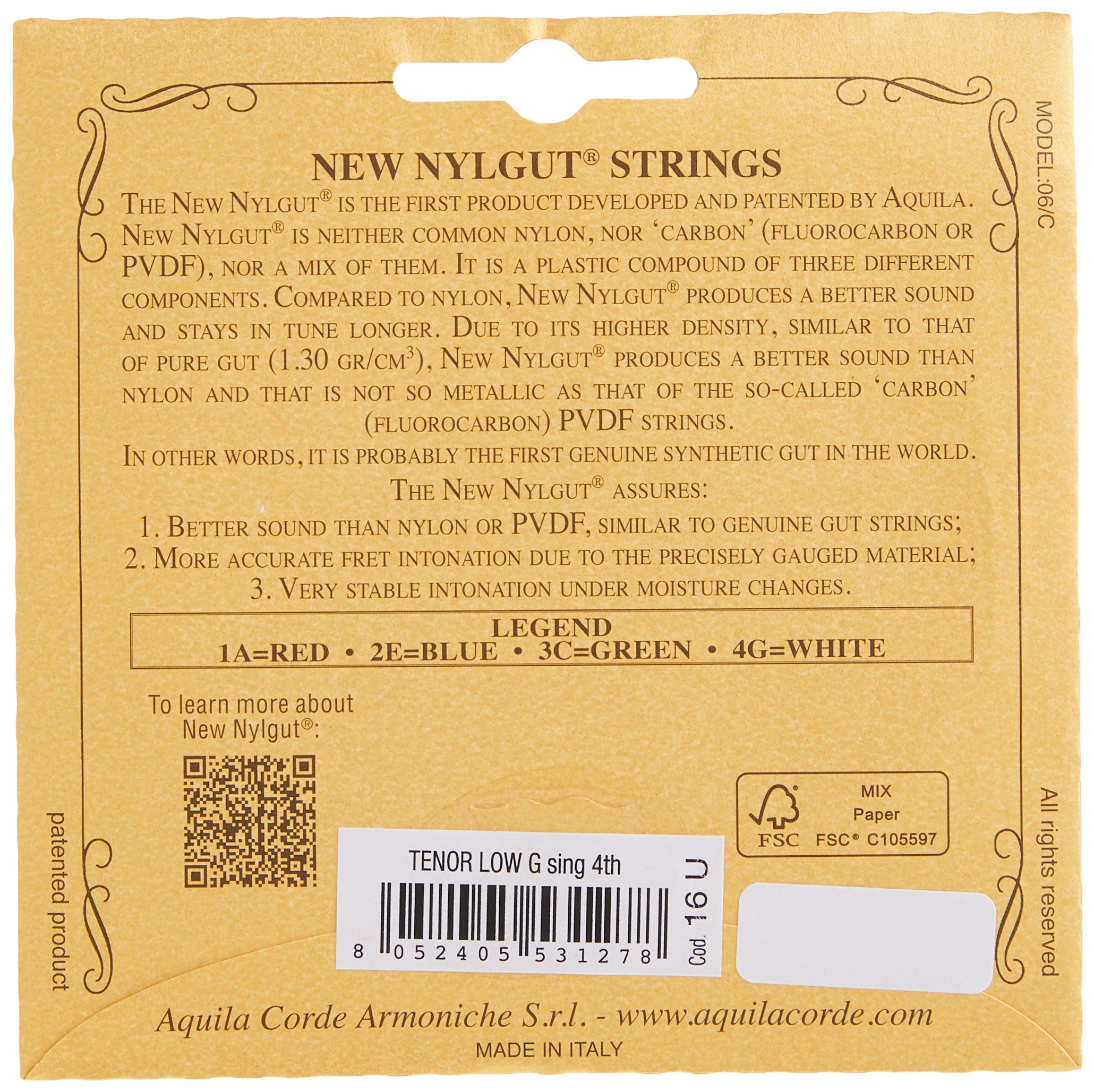 Aquila Ukulele Strings (Aq 16), Brown