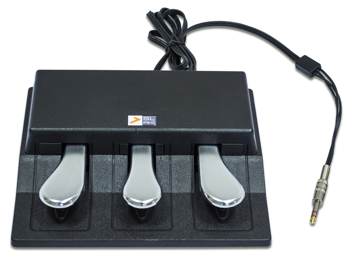 Studiologic Slp3-D Triple Pedal For Keyboards & Midi Controllers, Stereo Jack Connection