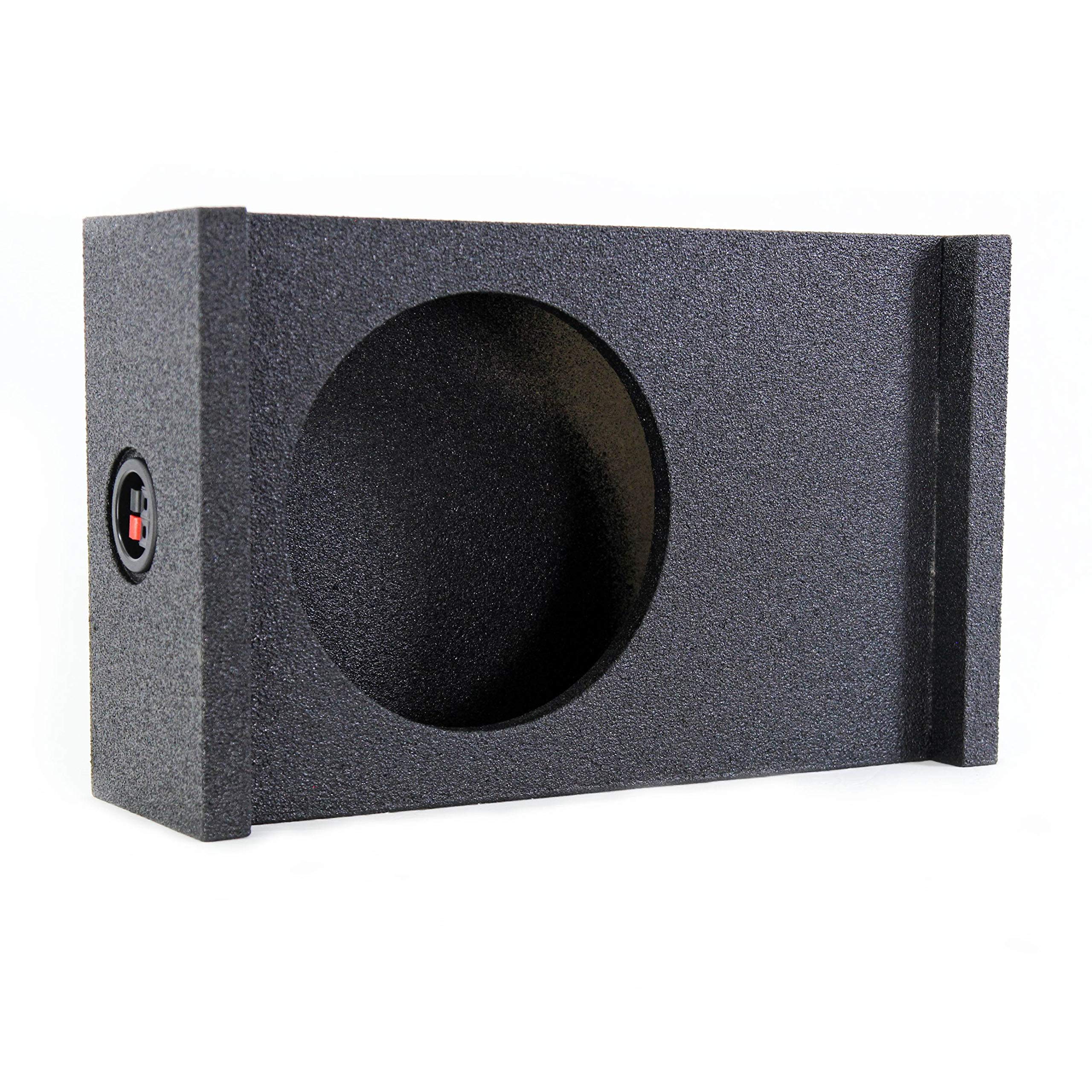 Q Power Single 10Inch Universal Downfire/Behind Seat Sub Box