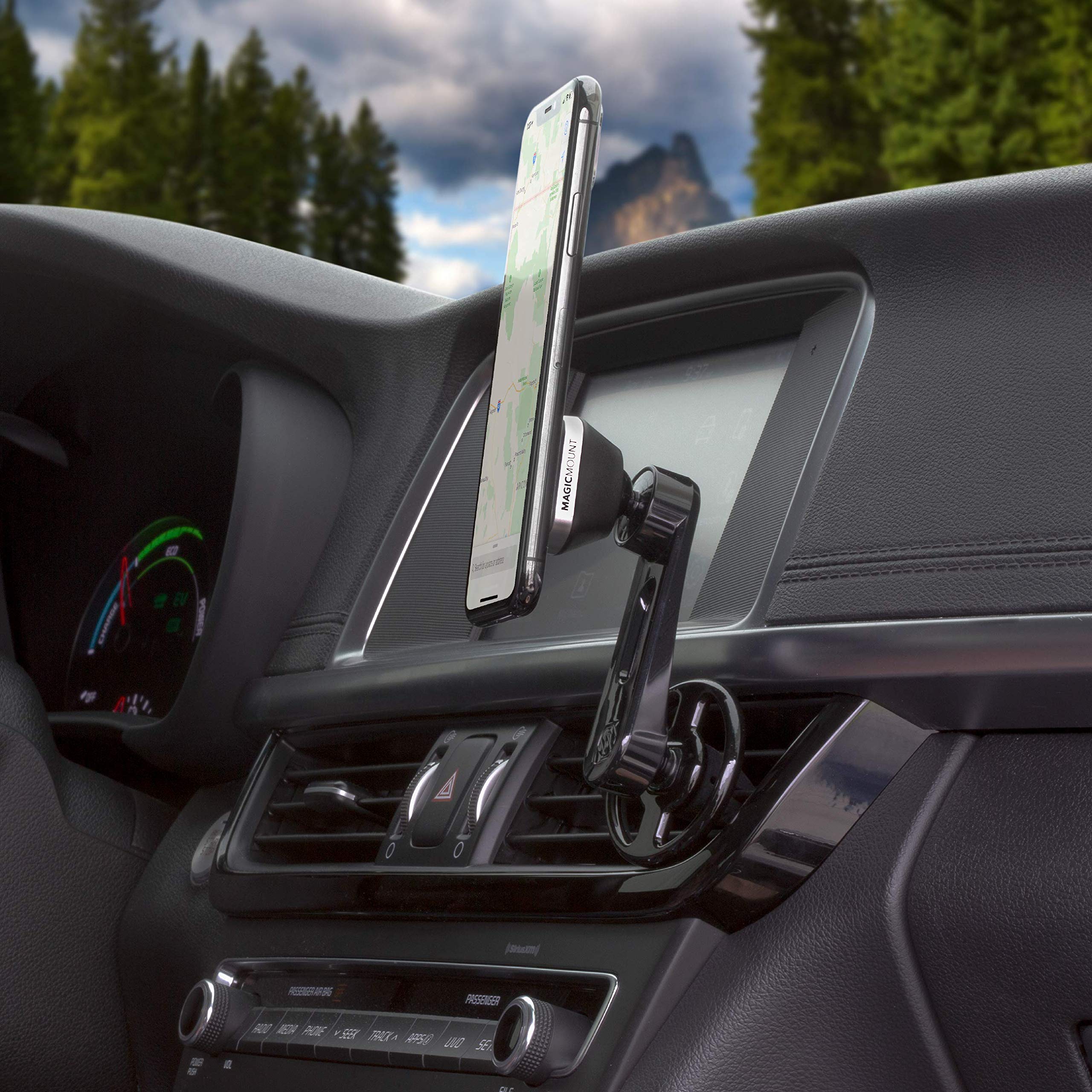 Scosche Mm2Vp2Wdsr Xc0 Magicmount Pro Universal Magnetic Phone/Gps Suction Cup And Freeflow Vent Mount For The Car