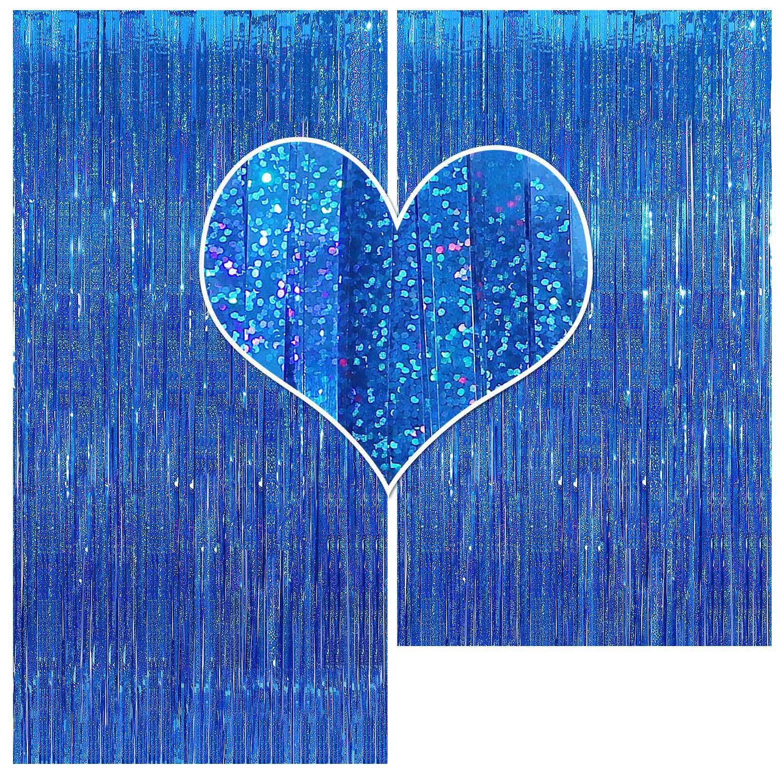 Cylmfc Foil Fringe Curtain   2 Packs 3Ftx8Ft Metallic Curtain Backdrop For Birthday Party Decorations Photo Booth Backdrop Chris