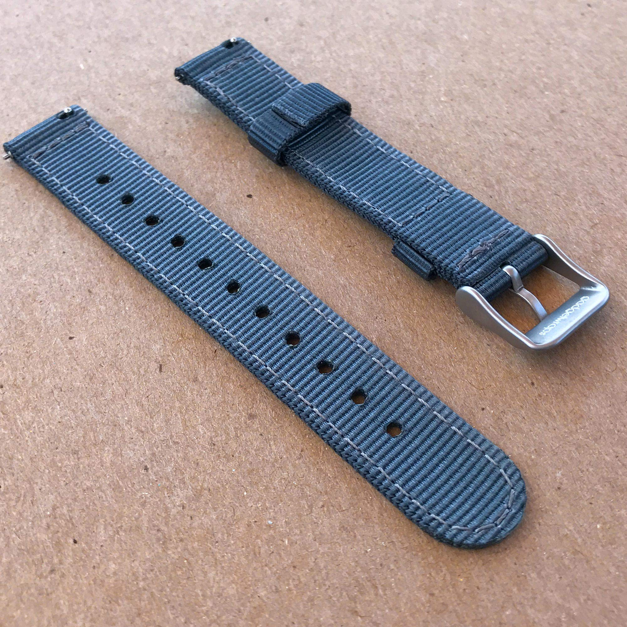 Gadgetwraps 18Mm Nylon Watch Band With Quick Release Pins   Compatible With Speidel, Daniel Wellington, Wristology   18Mm Nylon