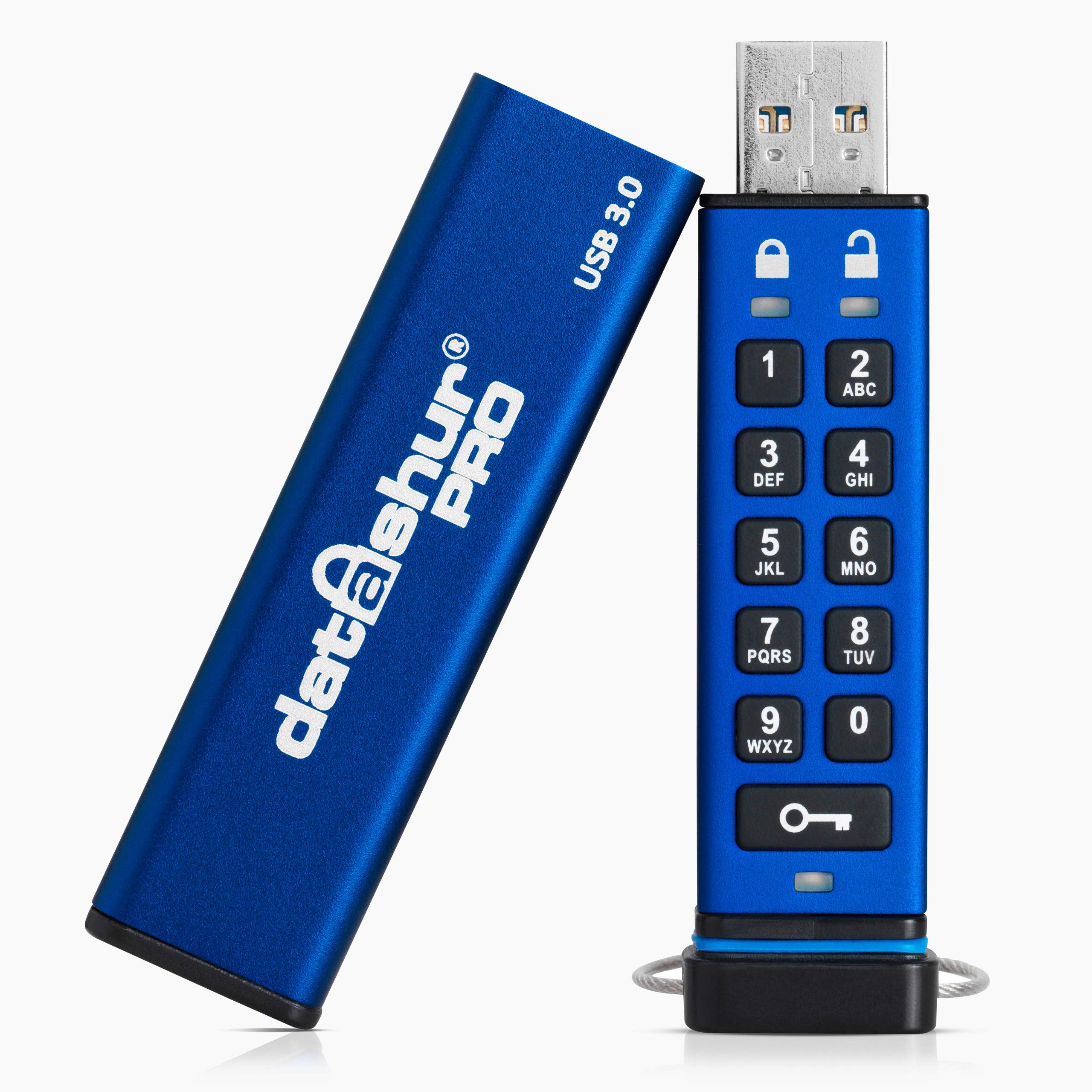Istorage Datashur Pro 128 Gb | Encrypted Usb Memory Stick | Fips 140 2 Level 3 Certified | Password Protected | Dust/Water Resis