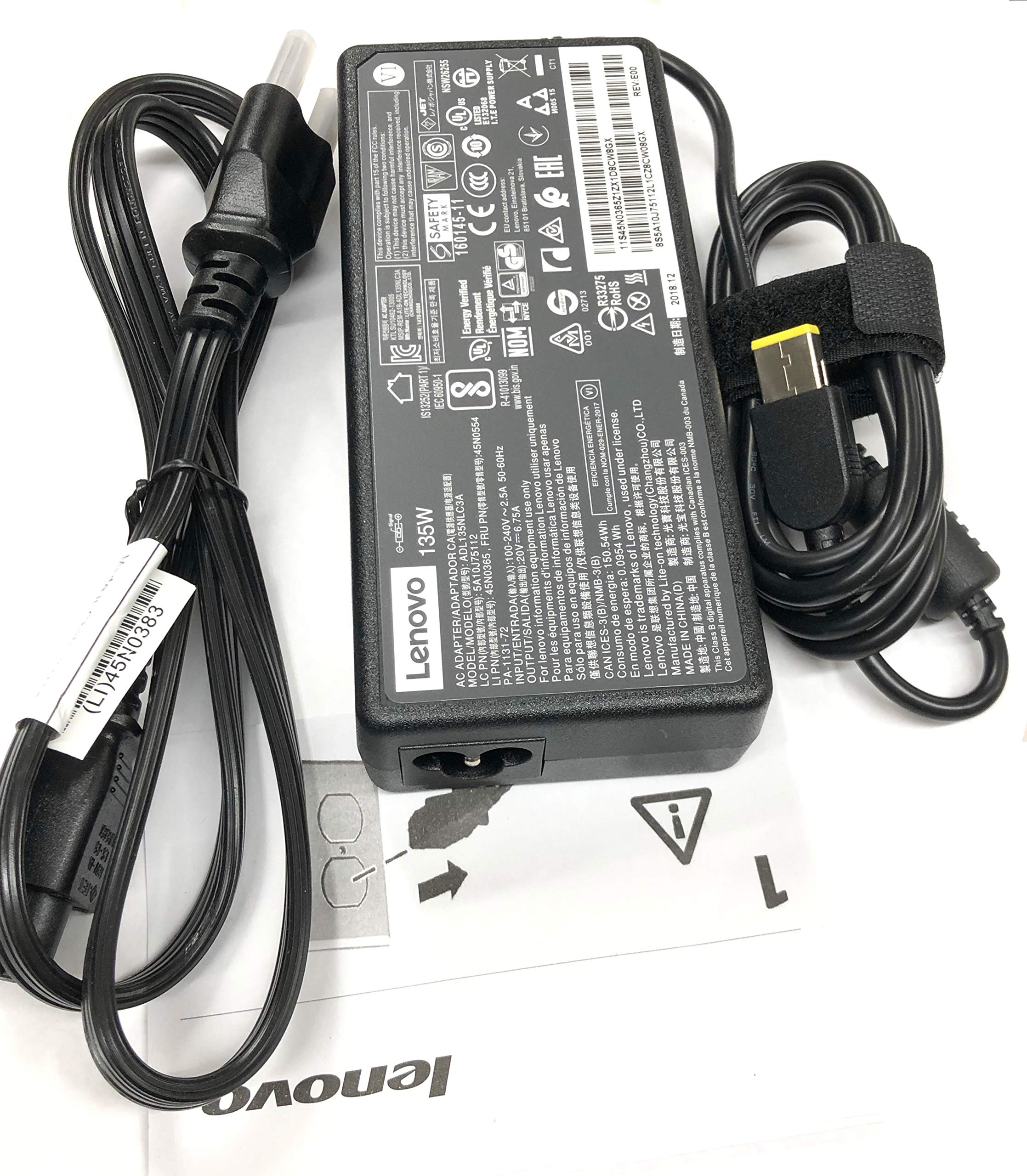 Lenovo Adl135Nlc3A 135W 20V Dc 3P Ac Adapter Pwr Spare Prod Ssl Warranty