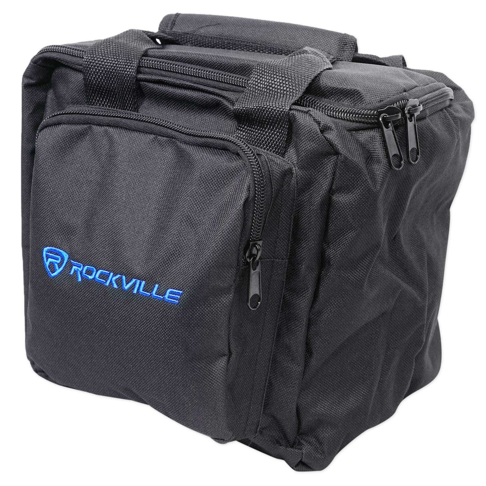 Rockville Universal Travel Bag Fits 2X Par Lights+Controller+Cables (RLB90),Black