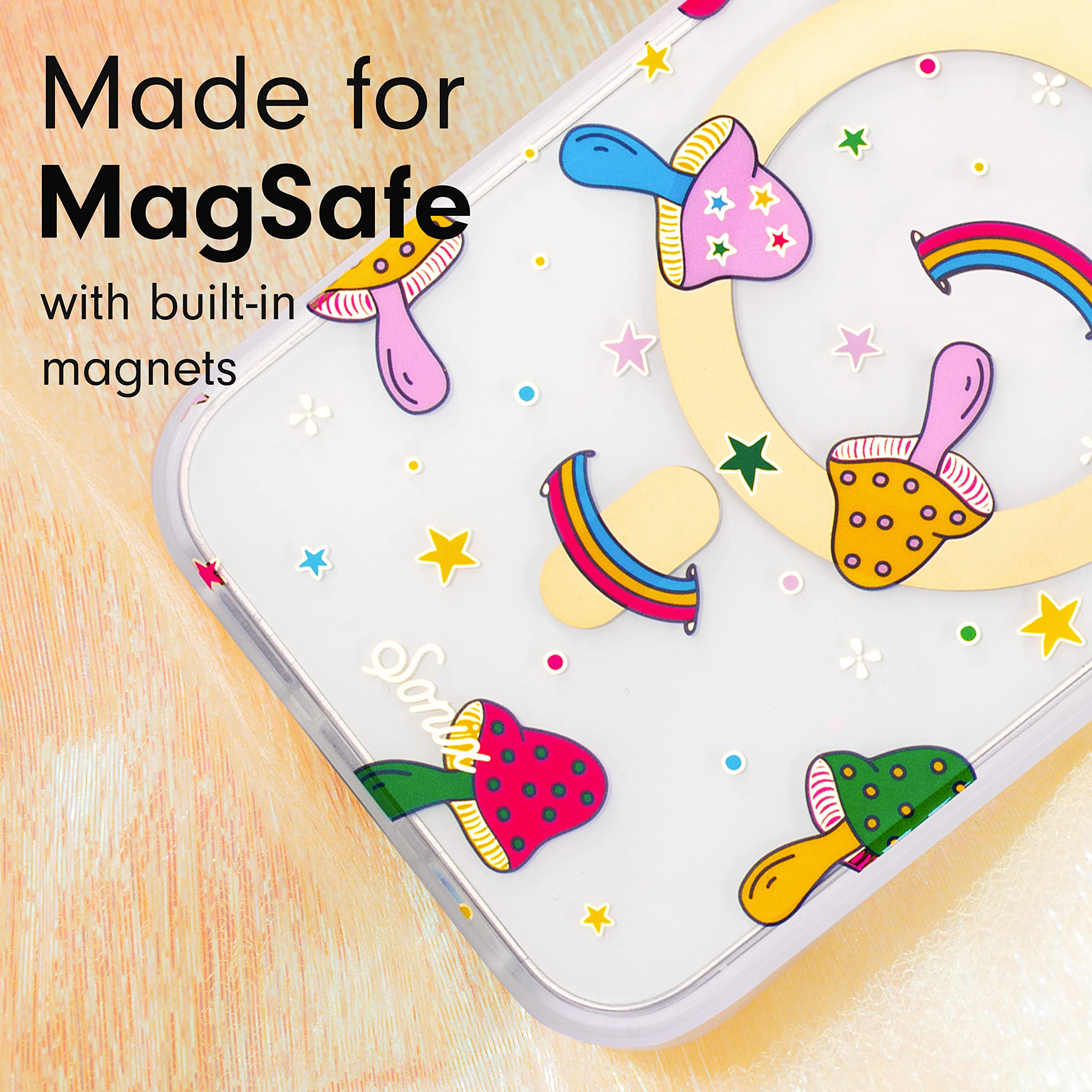 Sonix Case For Iphone 14 Pro | Compatible With Magsafe | 10Ft Drop Tested | Mushrooms