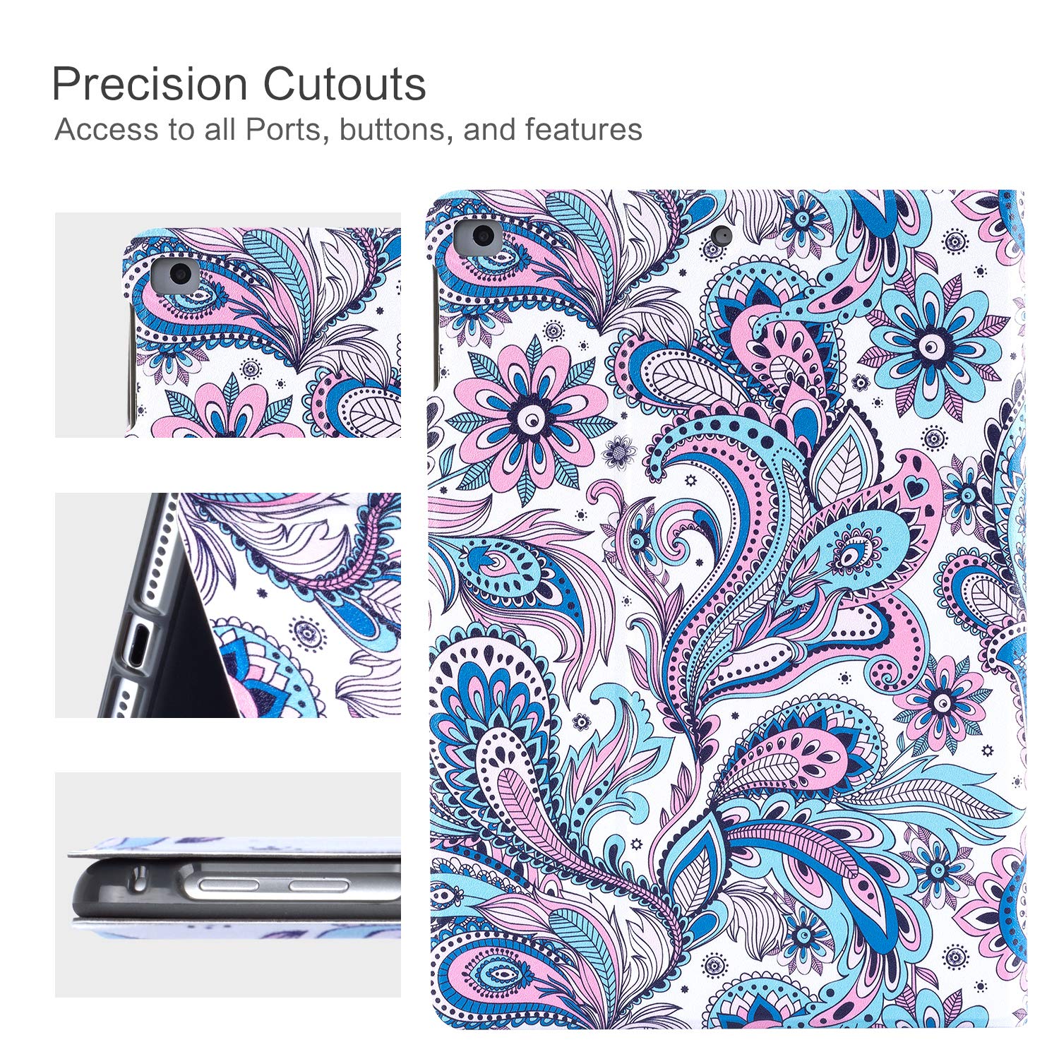 Ipad Air Case, Ipad Air 2 Case, Ipad 9.7 Inch 2017 2018 Case, Ipad 5Th 6Th Case, Vimorco Premium Leather Protector Cover, Adjust