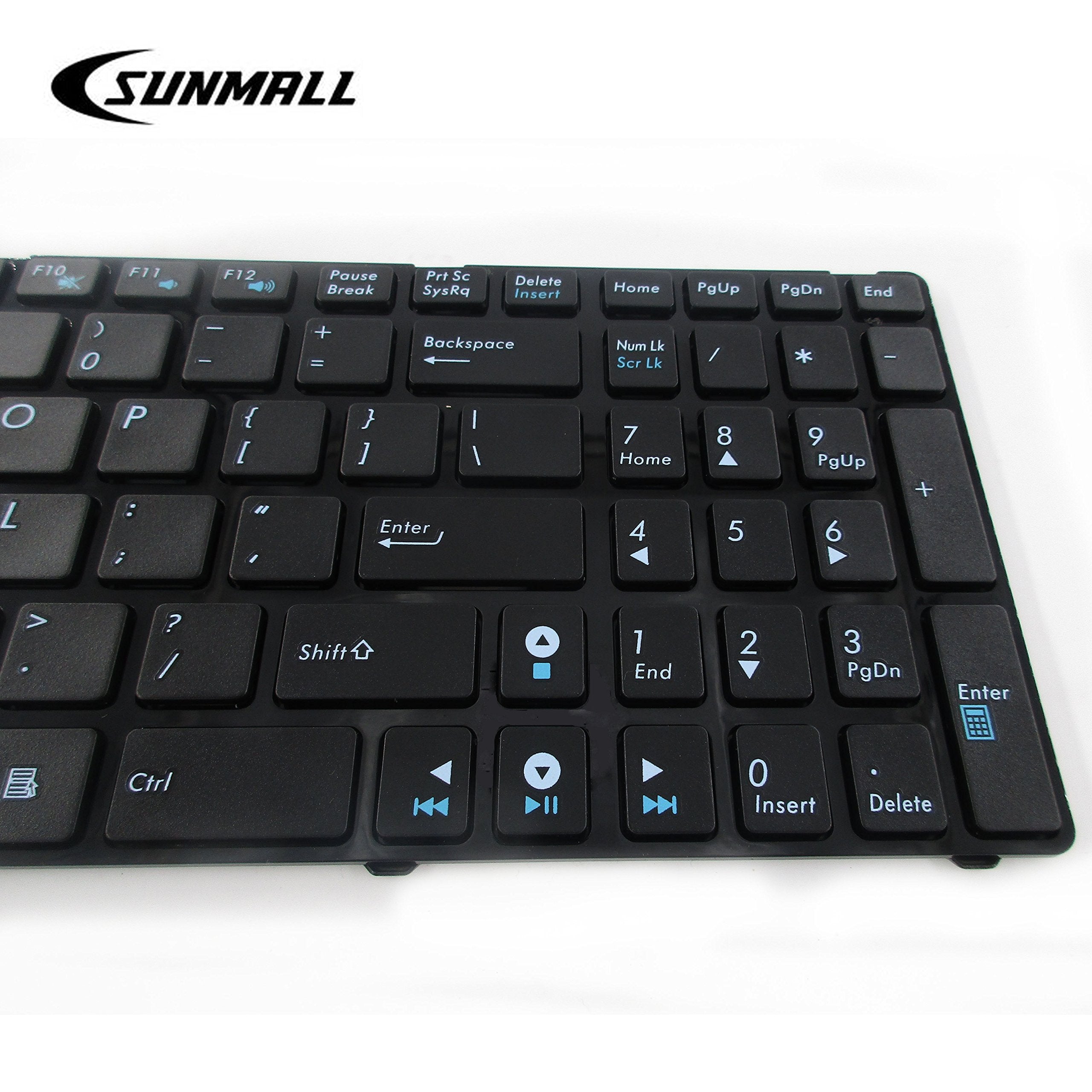 Sunmall Keyboard Replacement Without Backlit Compatible With A52 F50 X53E A53S K53 K53S K54 G73S X73E Series Laptop Black Us Lay