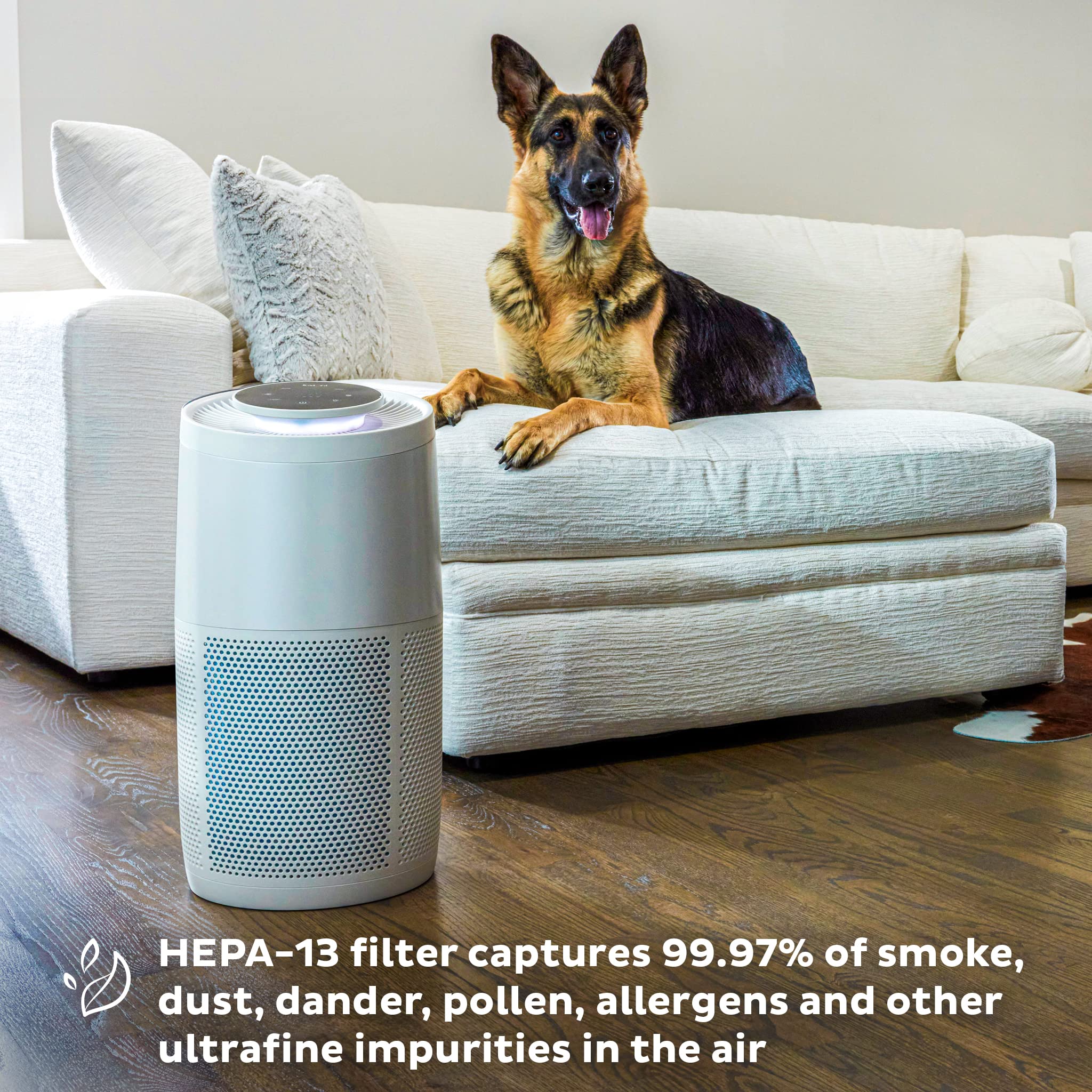 Instant Hepa Quiet Air Purifier, From The Makers Of Instant Pot With Plasma Ion Technology For Rooms Up To 1,940Ft2, Removes 99%