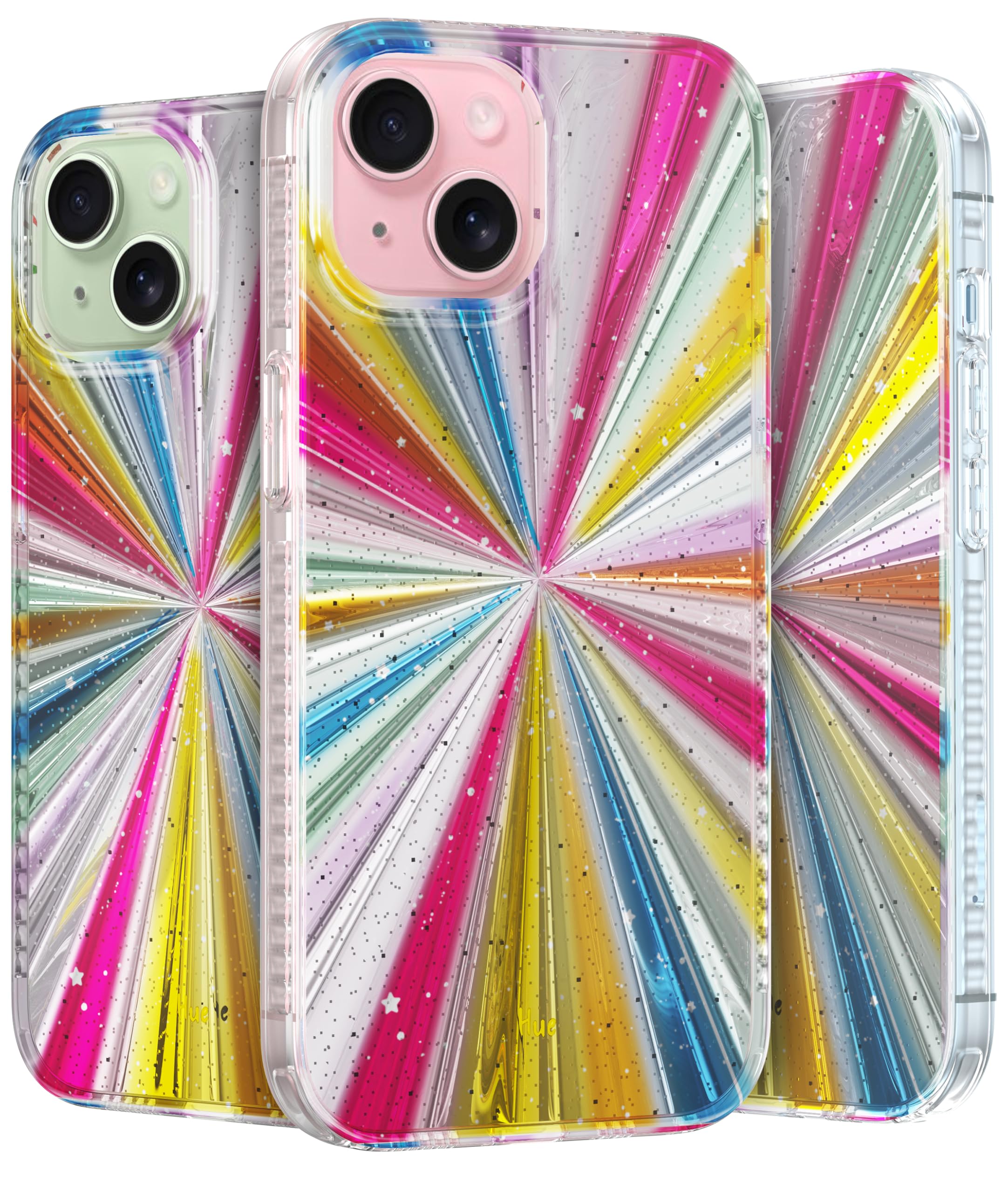 Lonli Hue   For Iphone 15 Case   Cosmic Porta [10Ft Drop Protection]   Shockproof Cover With Color Changing Effect | Cute And Un