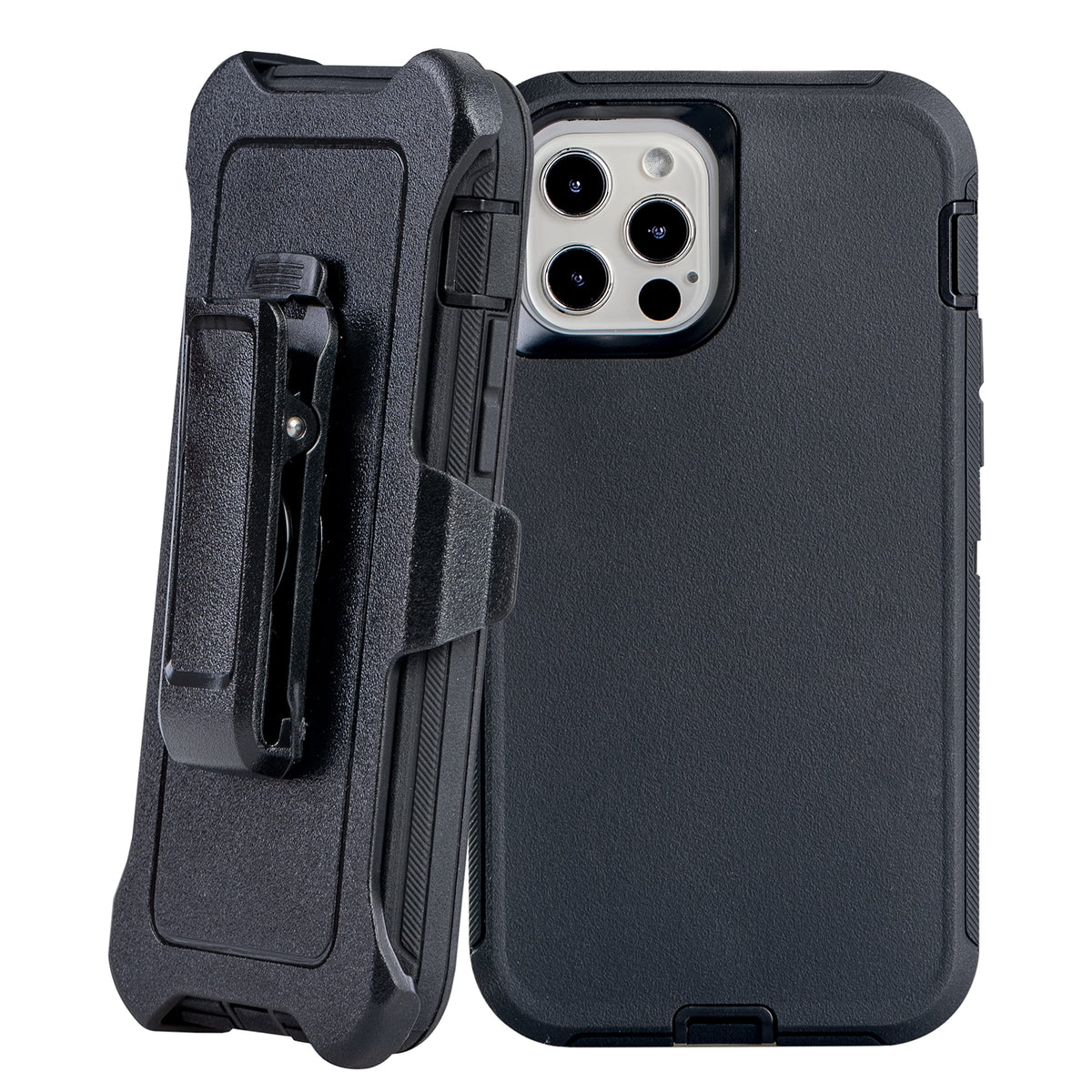 Wallskin Case For Iphone 12 Pro Max (6.7'') Heavy Duty Full Body Military Grade Drop Protection Carrying Cover Holder  Holster F