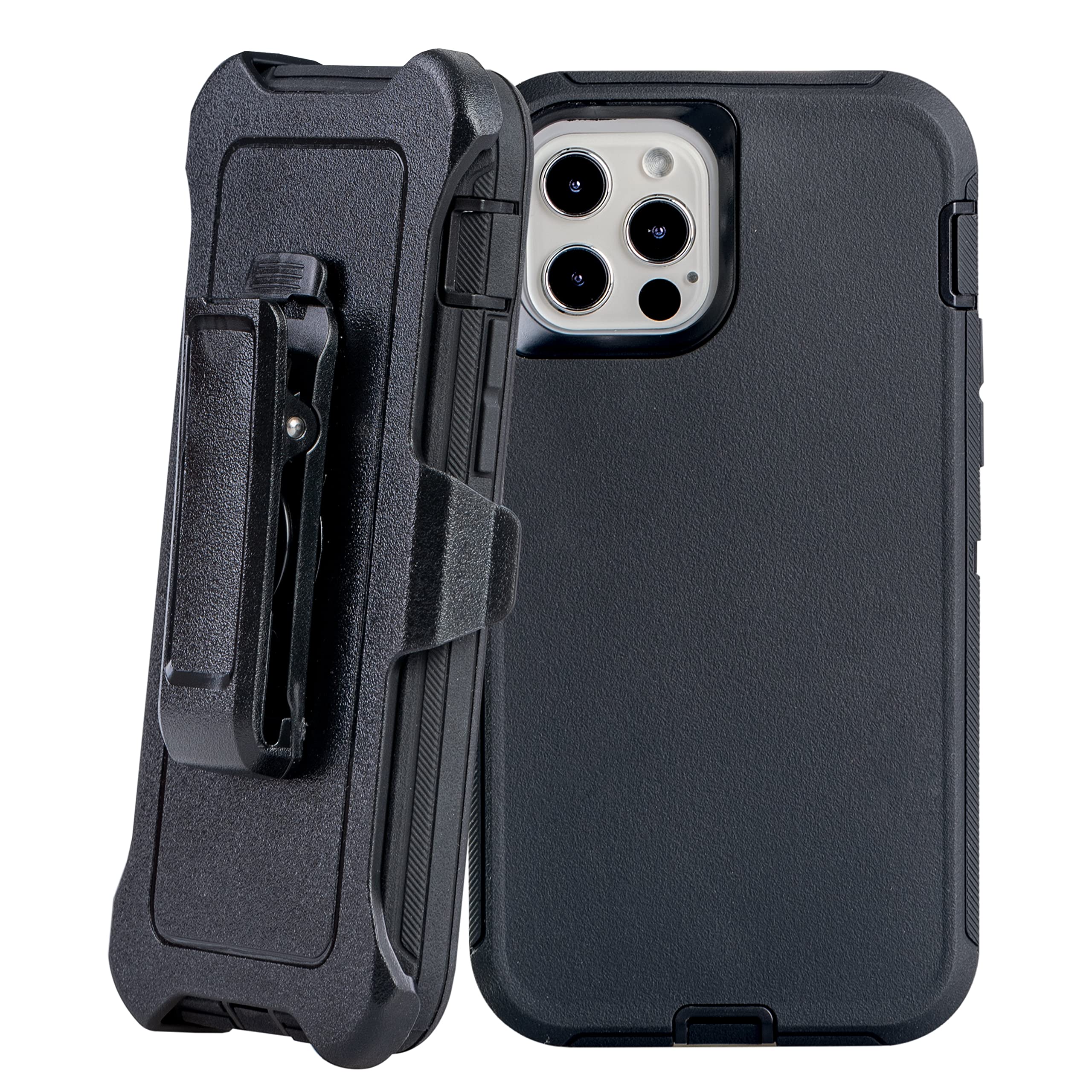 Wallskin Case For Iphone 12 Pro / 12 (6.1'') Heavy Duty Full Body Military Grade Drop Protection Carrying Cover Holder | Holster