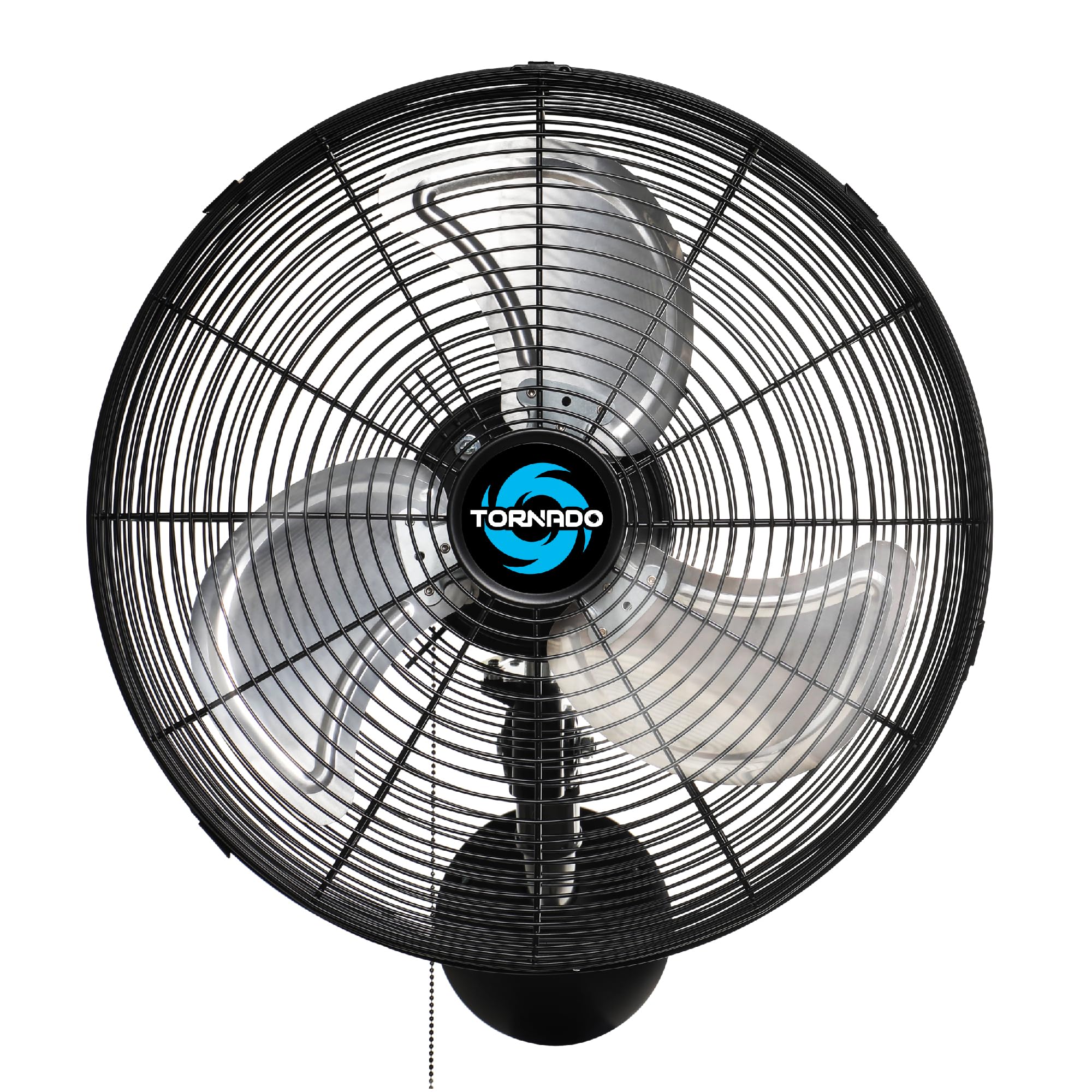 Tornado 16 Inch Pro Series High Velocity Oscillating Wall Mount Fan For Industrial, Commercial, Residential Use 3 Speed 2850 Cfm