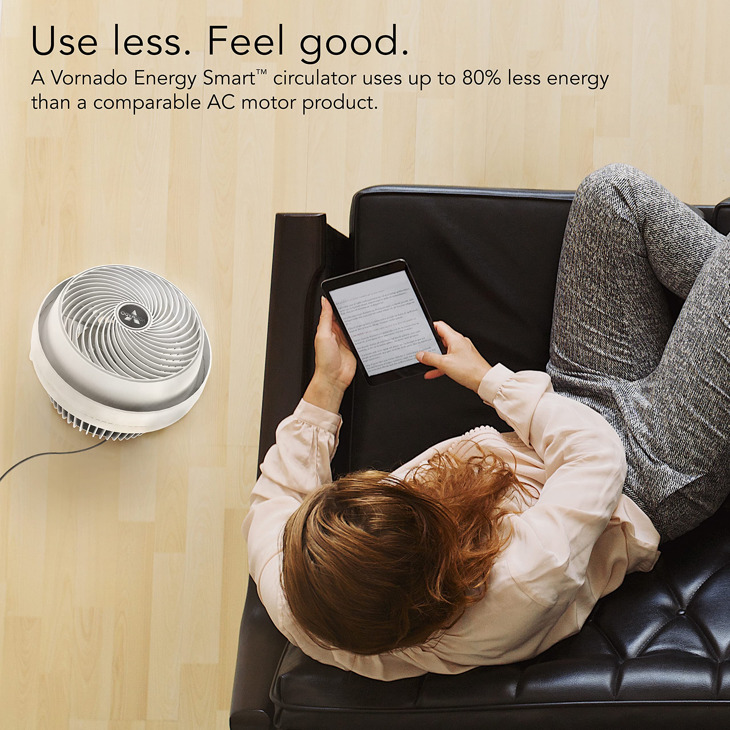 Vornado 610Dc Energy Smart Air Circulator Fan With Variable Speed Control, Dc Motor, Adjustable Head, Quiet Fan For Bedroom, Off
