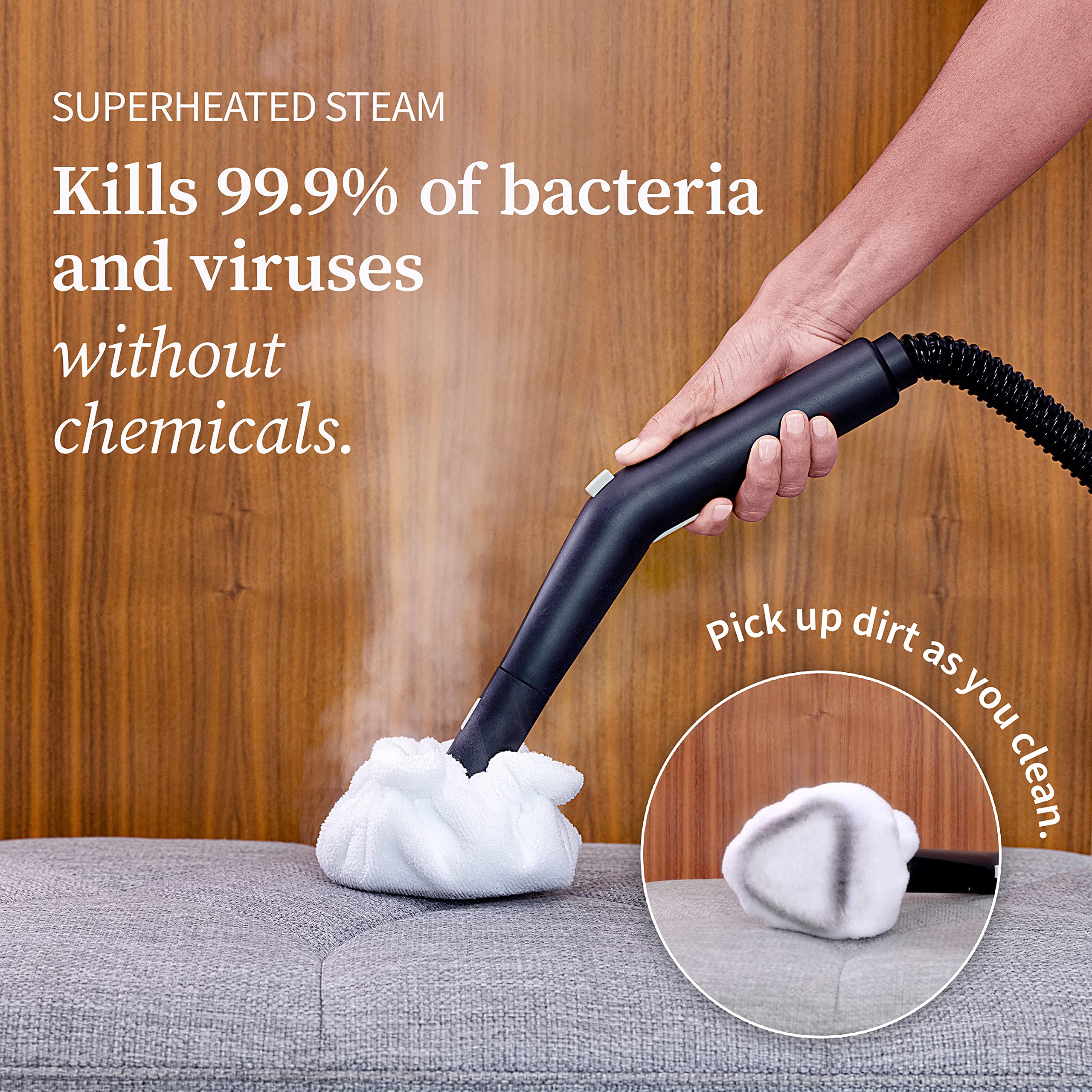 Dupray Neat Steam Cleaner Powerful Multipurpose Portable Steamer For Floors, Cars, Tiles Grout Cleaning Chemical Free Disinfecti