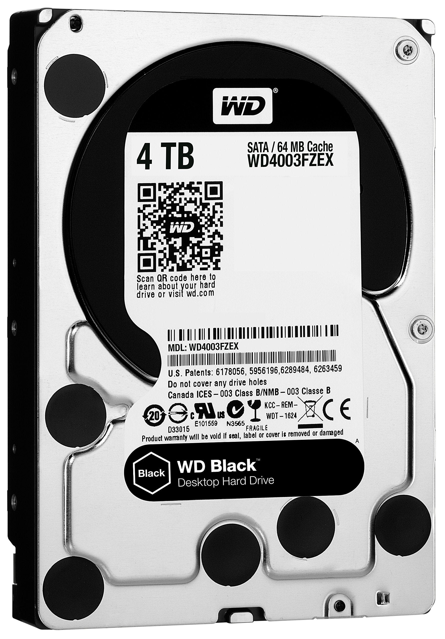 Wd 4Tb 7200 Rpm Sata 6 Gb/S 64Mb Cache, 3.5-Inch Desktop Hard Disk Drive (Wd4003Fzex)