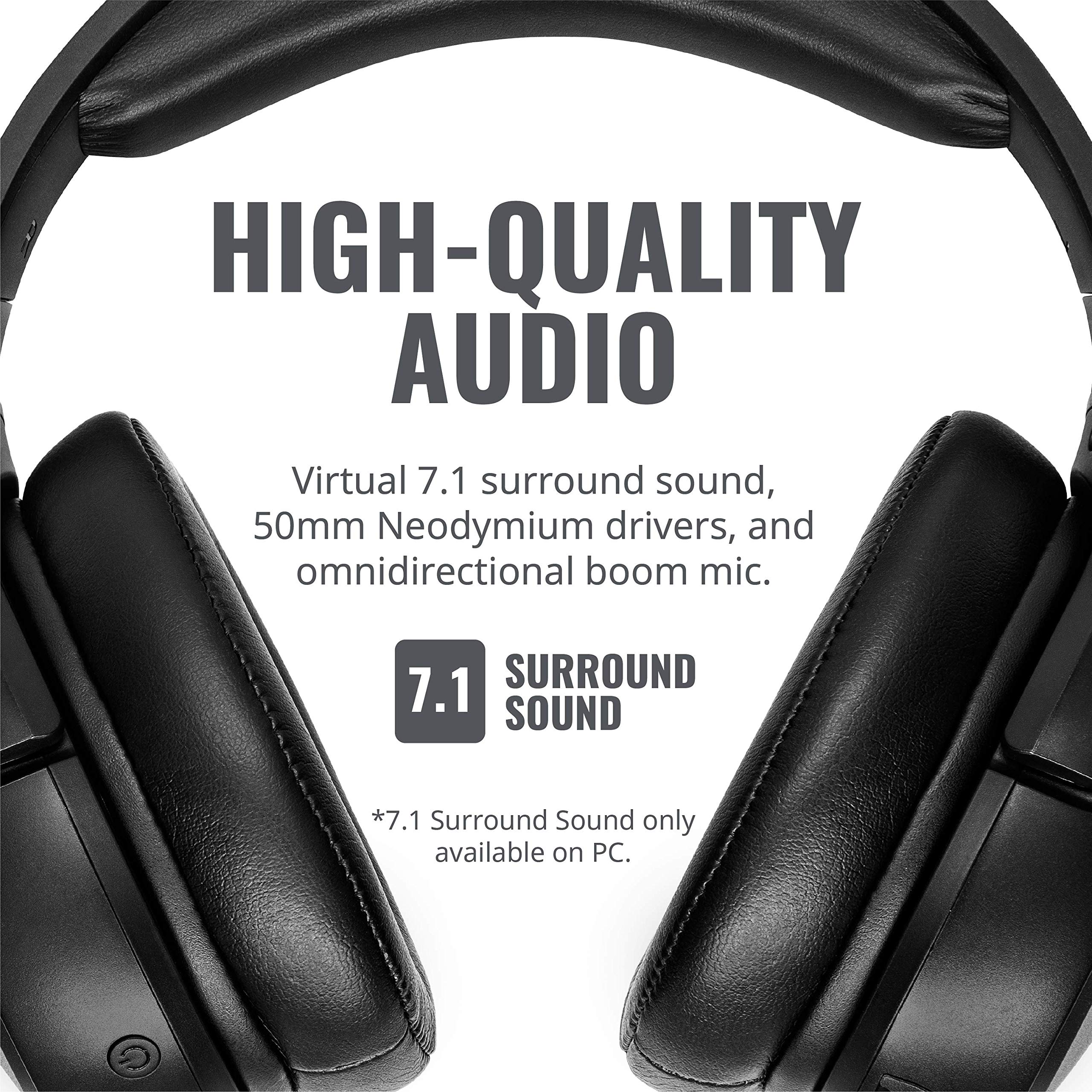 Cooler Master MH670 Gaming Headset - 2.4GHz Wireless, Virtual 7.1 Surround Sound, Black, Aluminum Frame, Detachable Mic