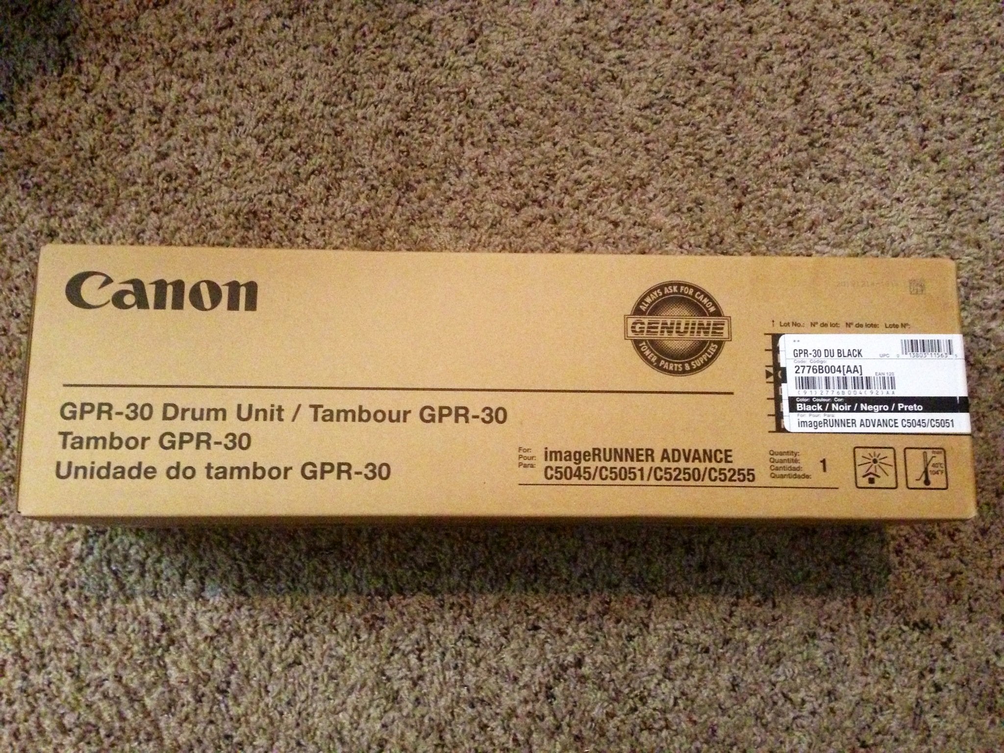 Canon 2777B004BA (GPR-30) Color Drum Unit for C5045/5051