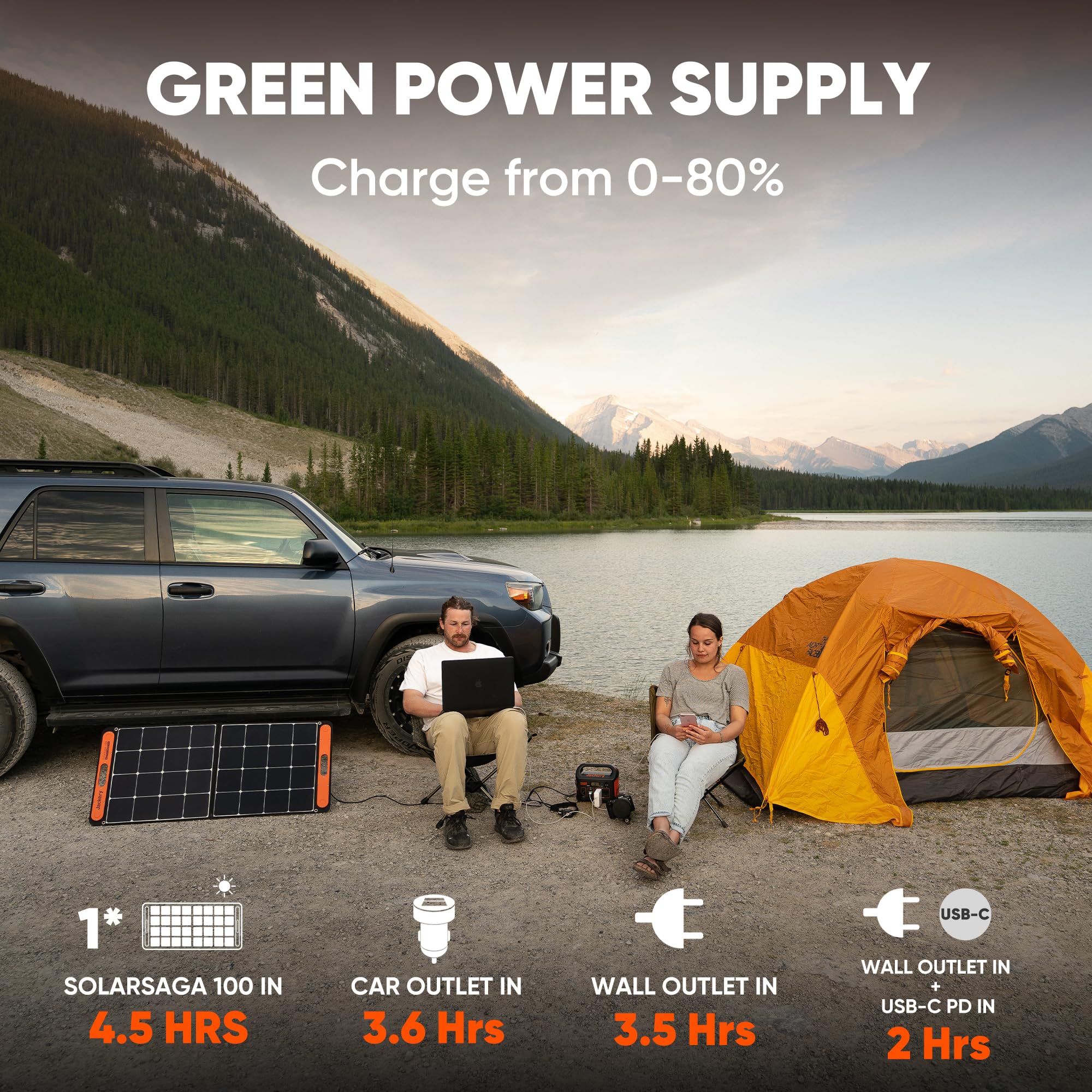 Jackery Portable Power Station Explorer 300 With Carrying Bag, 293Wh Backup Lithium Battery, Solar Generator For Outdoors Campin
