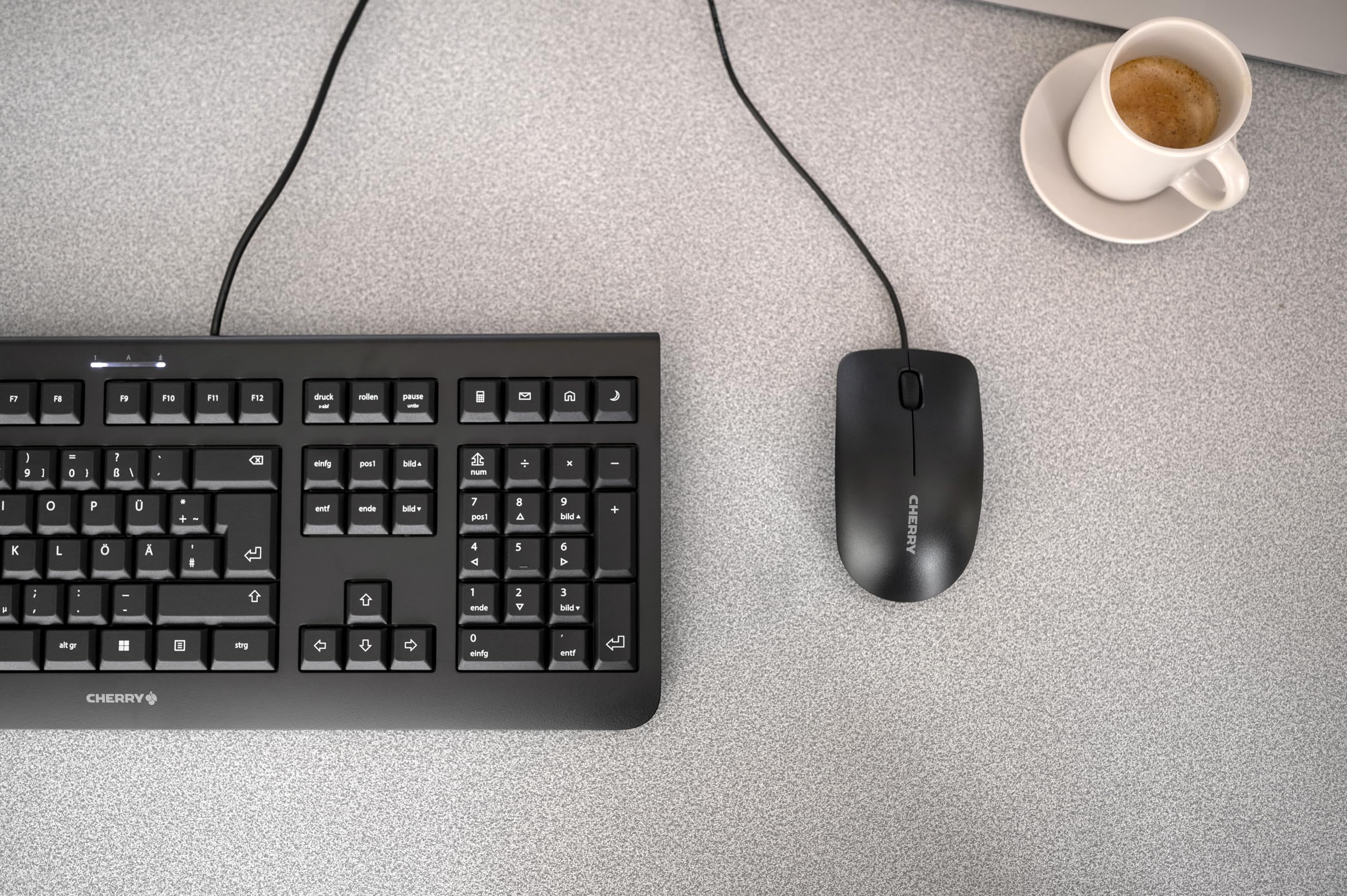 Cherry Corded Mouse. Simple Durable And Reliable Office Mouse. 3 Button With Scroll Wheel. Usb Plug N Play. Mc 1000