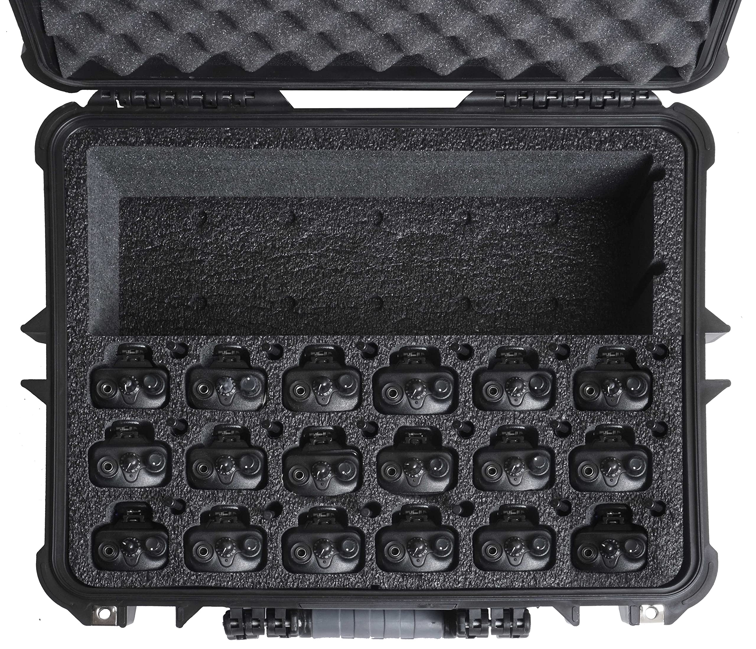 Case Club Case Fits 30 Motorola R2 / Cp200 / Xpr 3500E Two Way Radios In Pre Cut Heavy Duty Waterproof Case