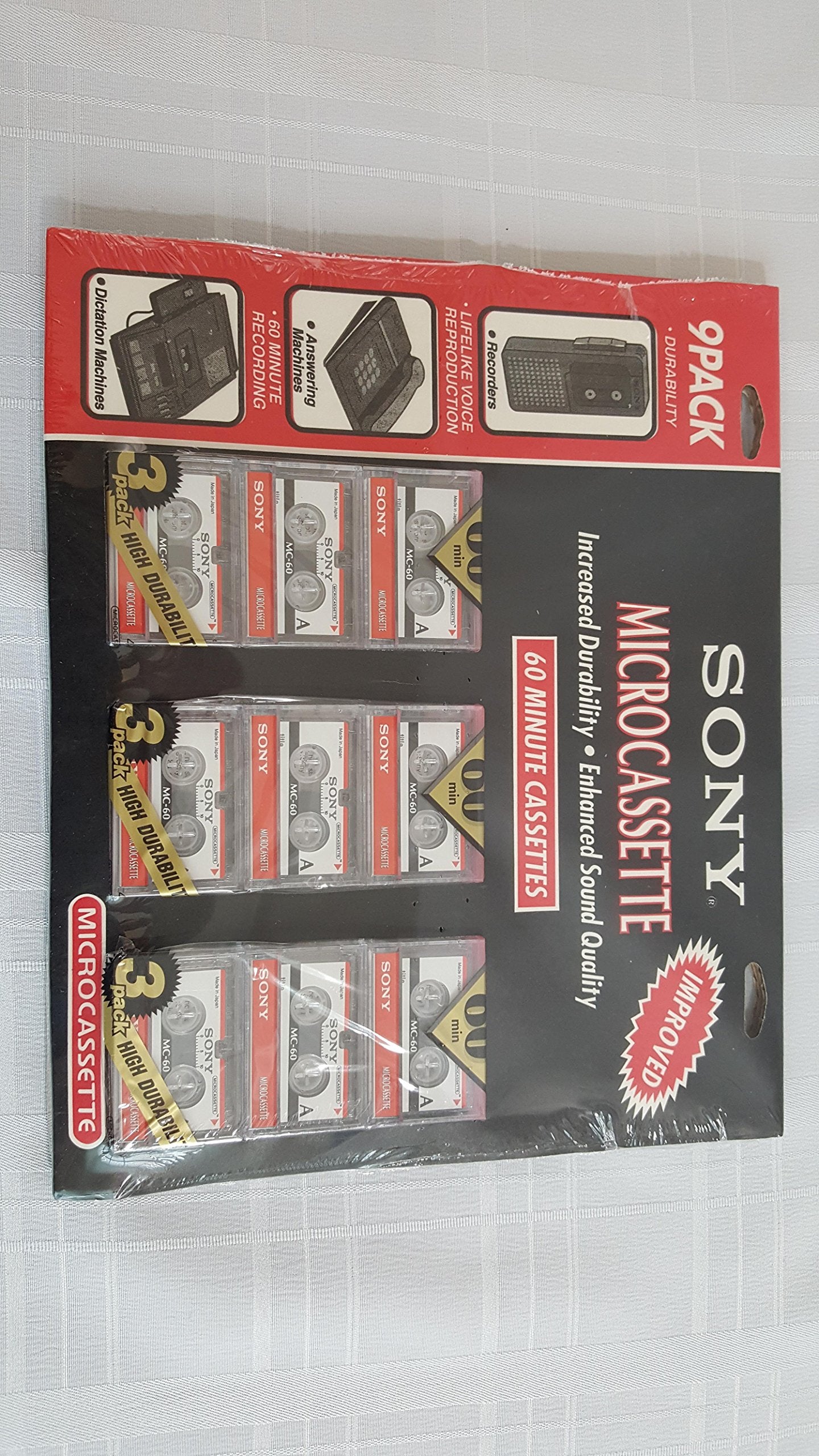 Sony Micro Cassette 3Mc 60B Pack Of 9