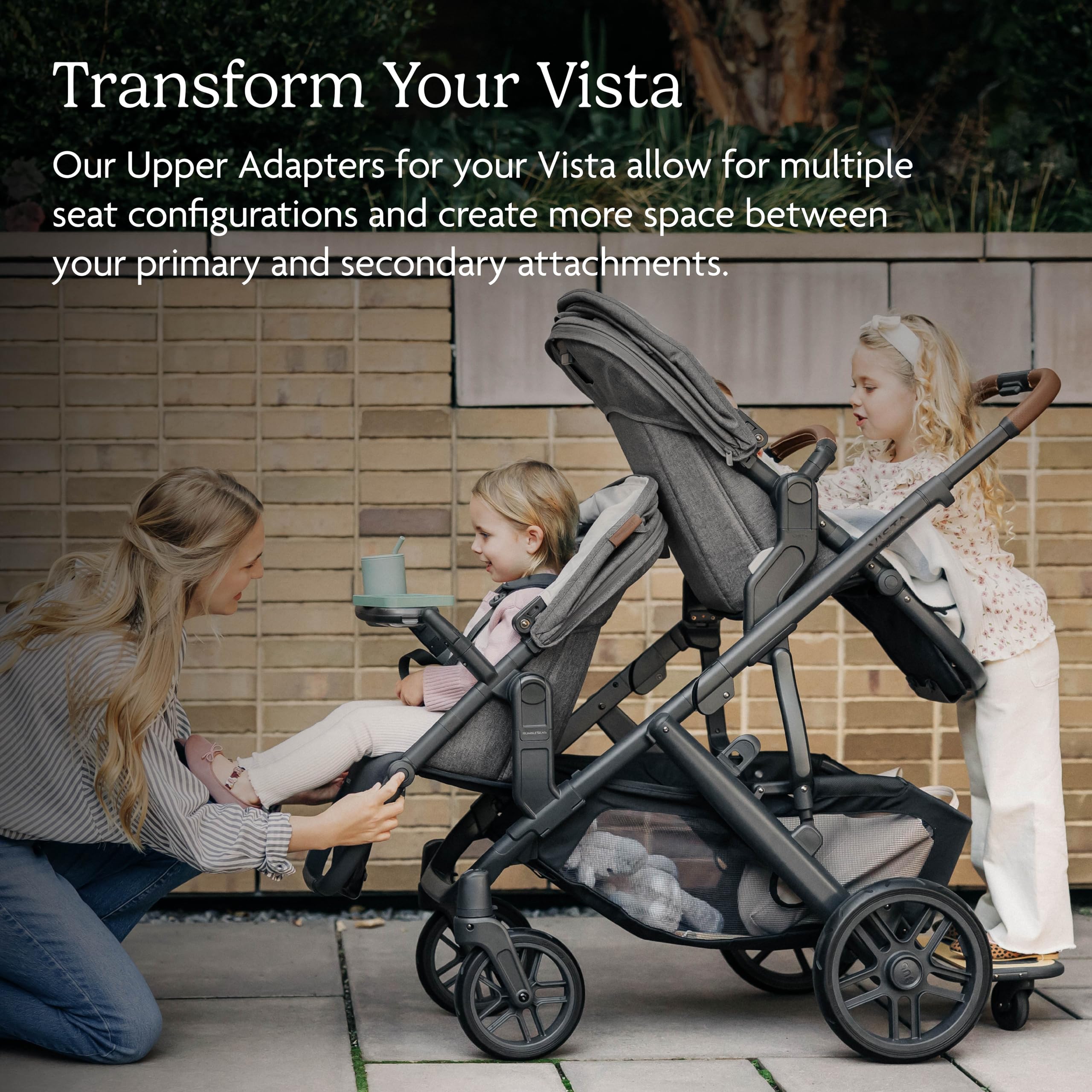 Uppababy Upper Adapter For Vista And Vista V2 Strollers/ Compatible With Bassinet, Toddler Seat, Aria, Mesa V2, Or Mesa Max Infa