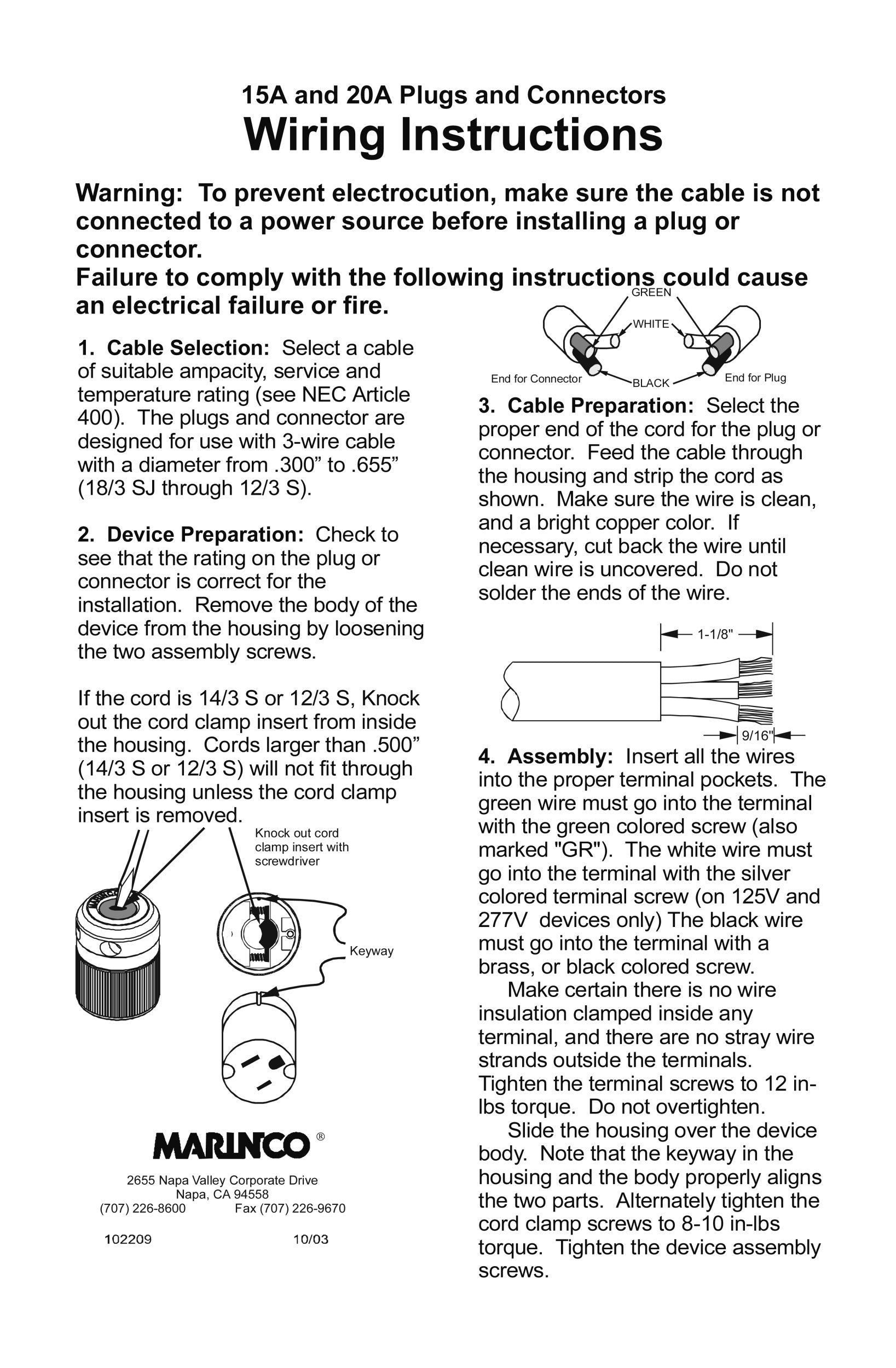Marinco 4721Cr Locking Plug,15A, 125V, Yellow,WBEEAB000NI5FJK