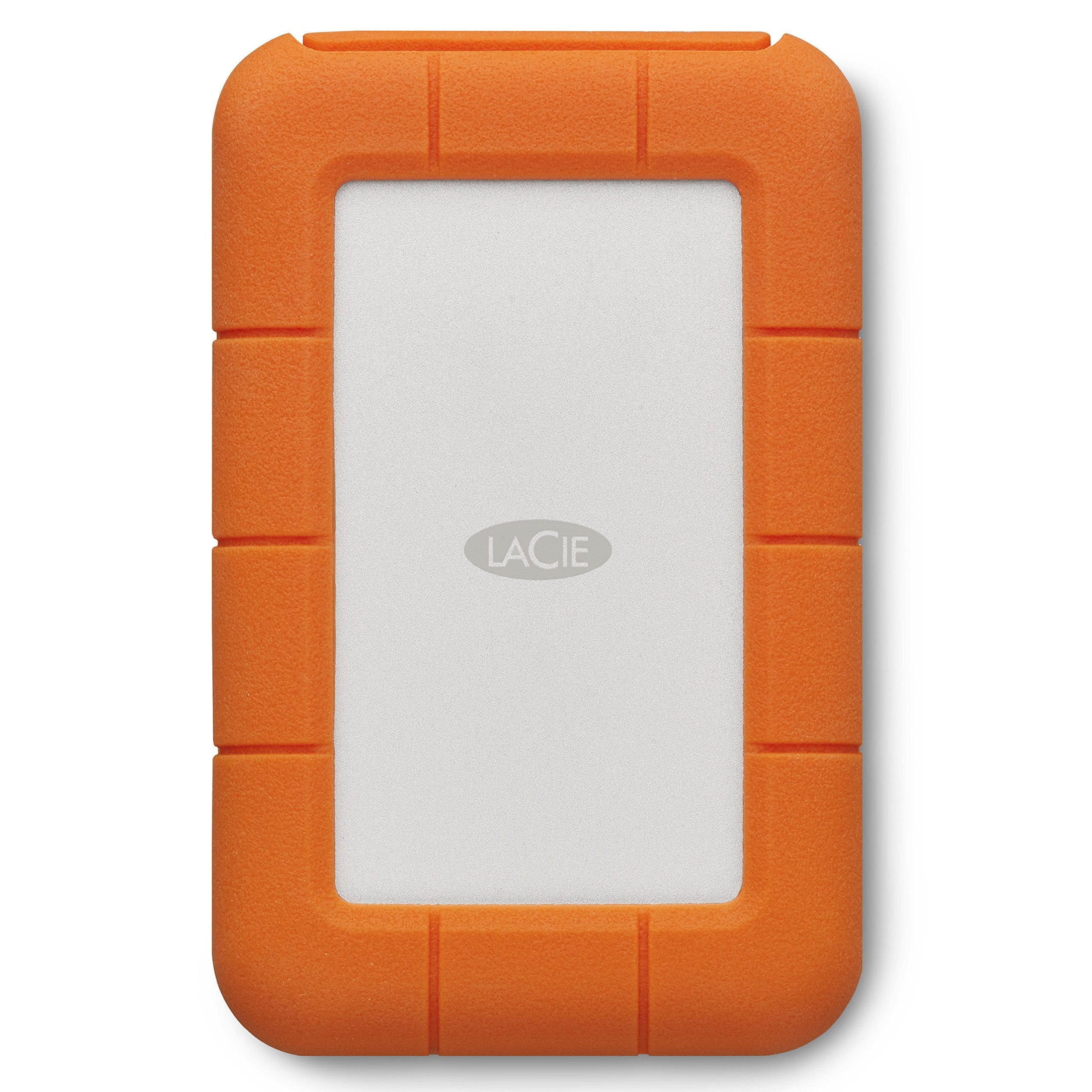 LaCie Rugged 4TB USB-C Portable External Hard Drive - Shock, Drop, Dust & Rain Resistant for Mac & PC, Orange
