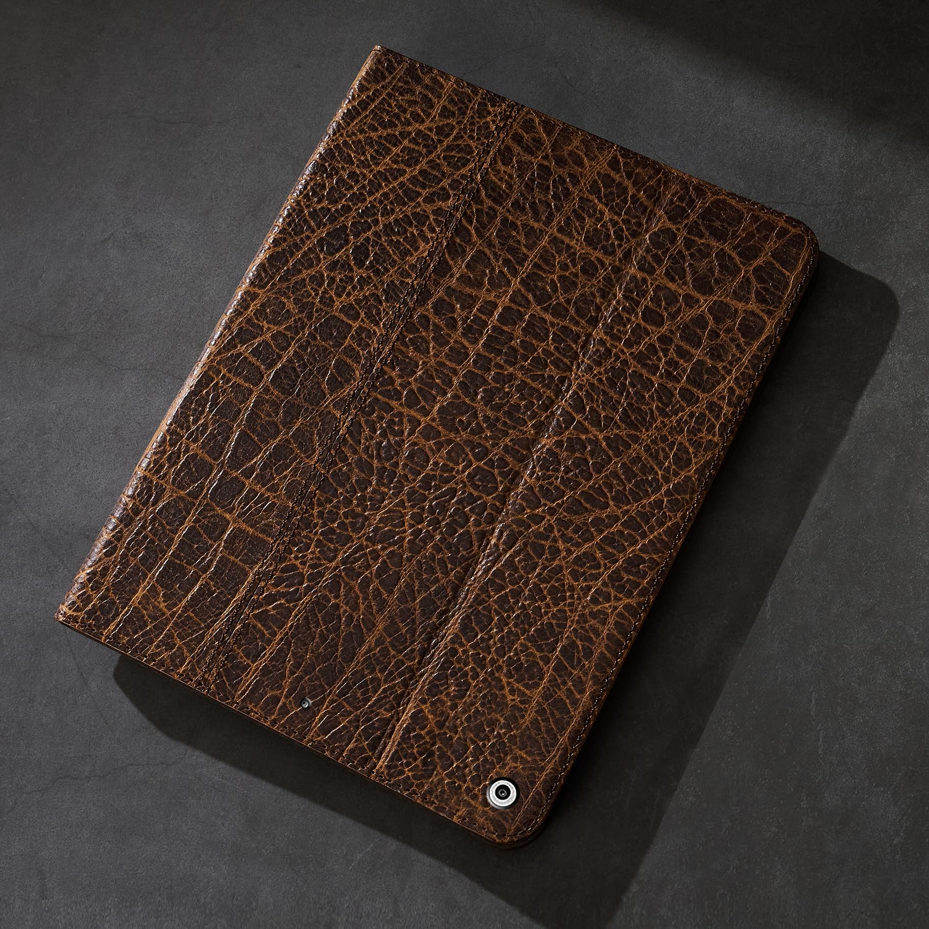 Gexmil Case For Ipad 9Th/8Th/7Th Generation(2021/2020/2019),10.2 Inch Genuine Leather Cover,Cowhide Folio Cover Auto Sleep/Wake,