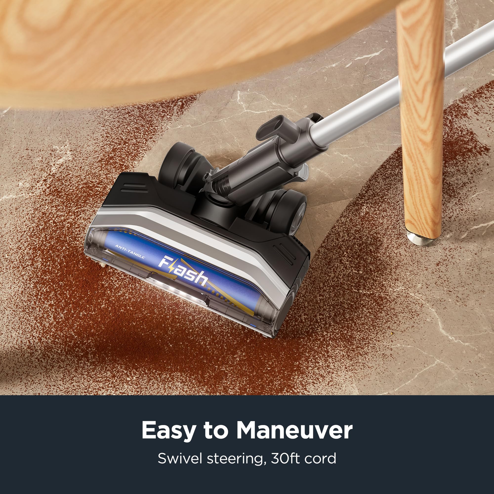 Eureka Corded Stick Home Pet Hair Lightweight Vacuum Cleaner With Powerful Suction For Carpet Tile And Hard Floor, Nes520Bl 2 In