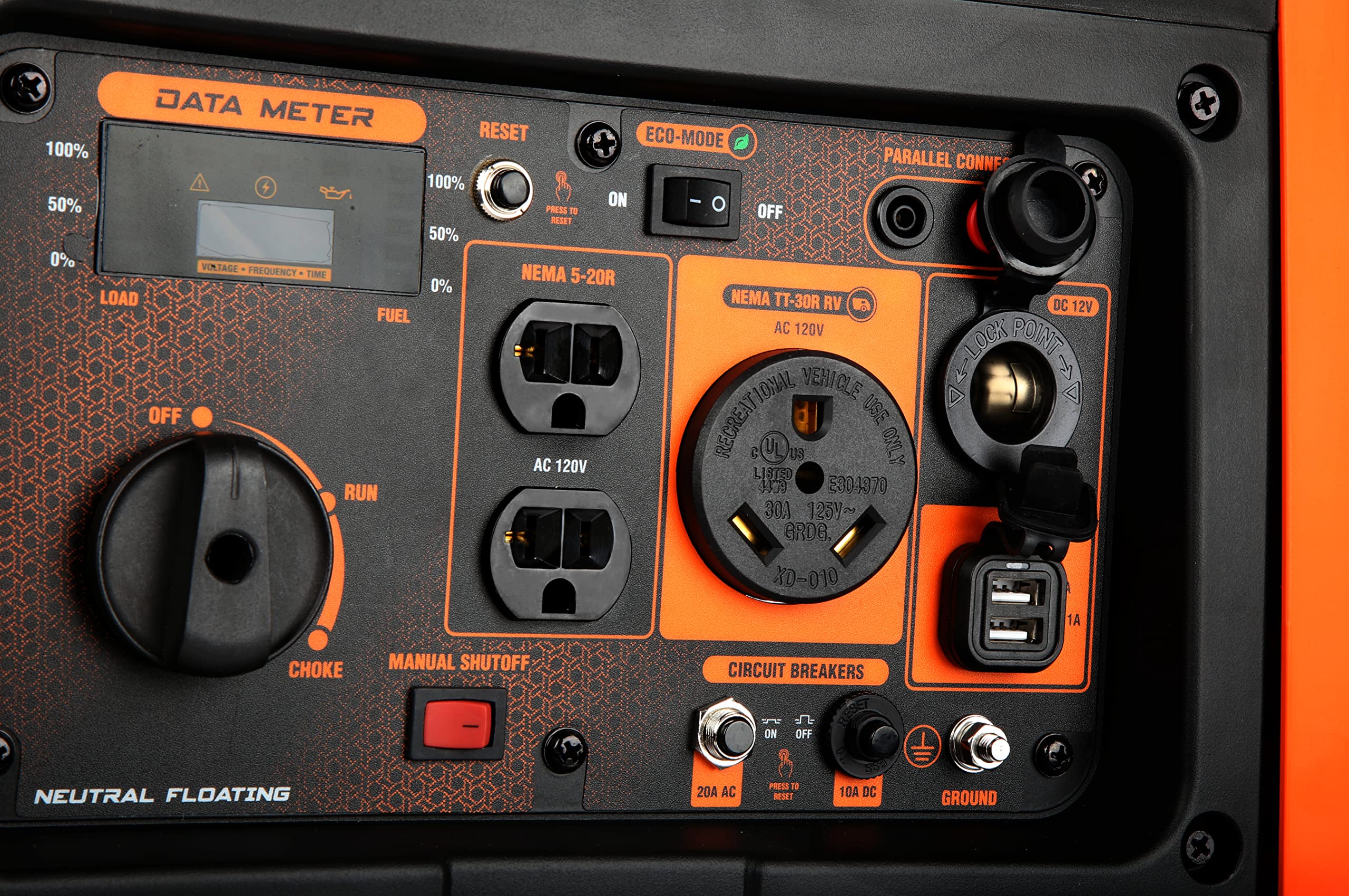 Wen 56450I Super Quiet 4500 Watt Rv Ready Portable Inverter Generator With Fuel Shut Off