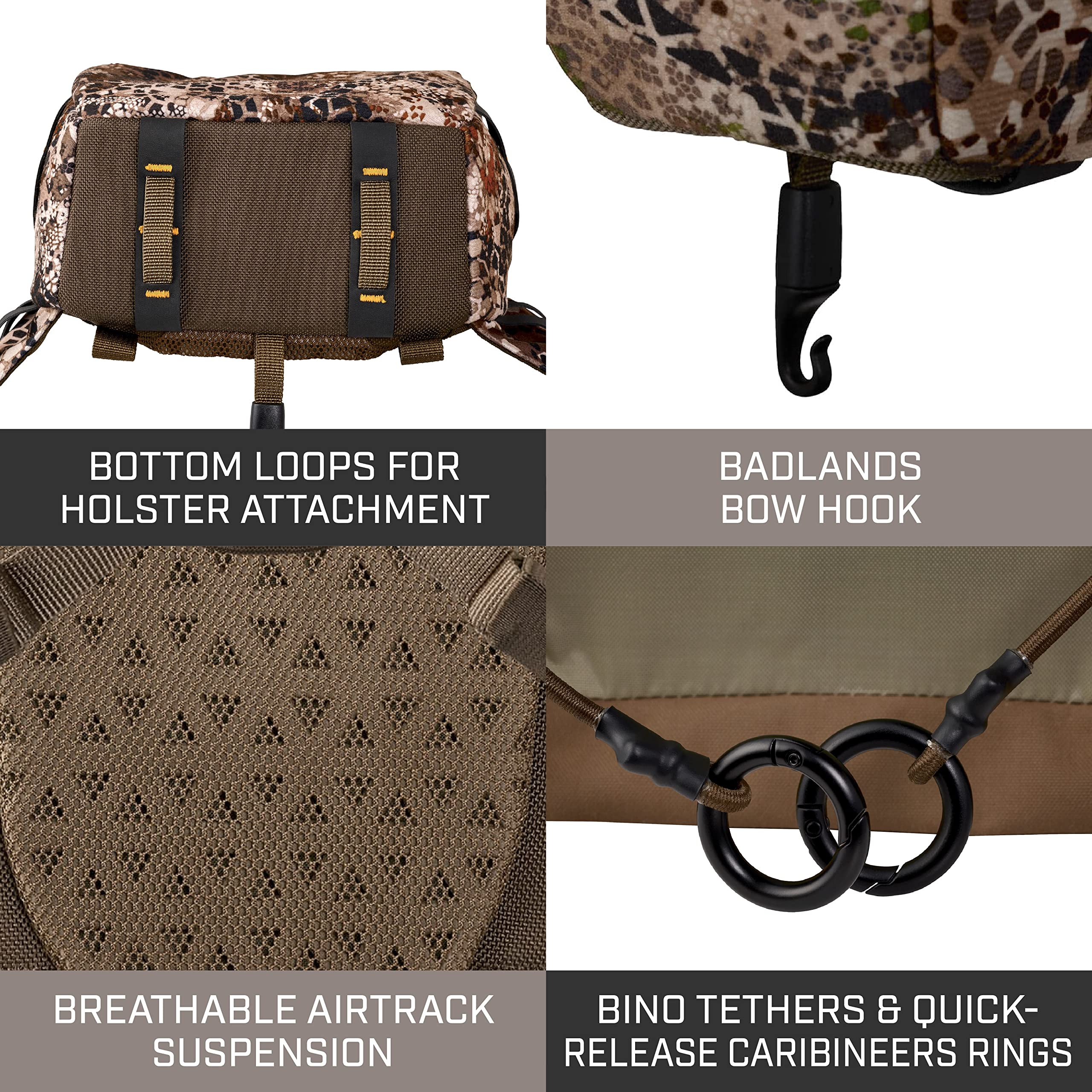 Badlands Bino Mag 2 | Modular Binocular Harness System For Optimal Performance And Durability, Approach, Medium