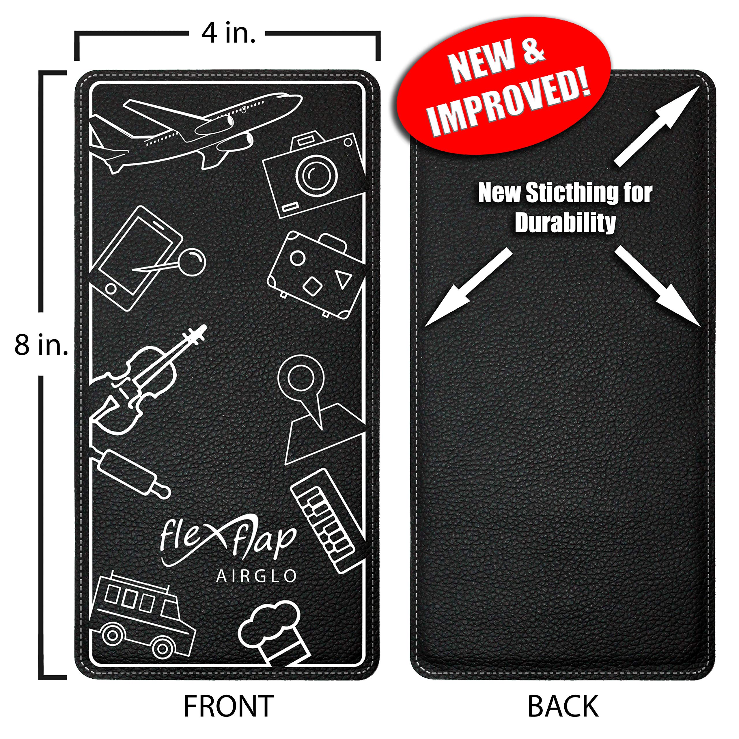 Airplane Travel Essentials For Flying Flex Flap Cell Phone Holder & Flexible Tablet Stand For Desk, Bed, Treadmill, Home & In Fl