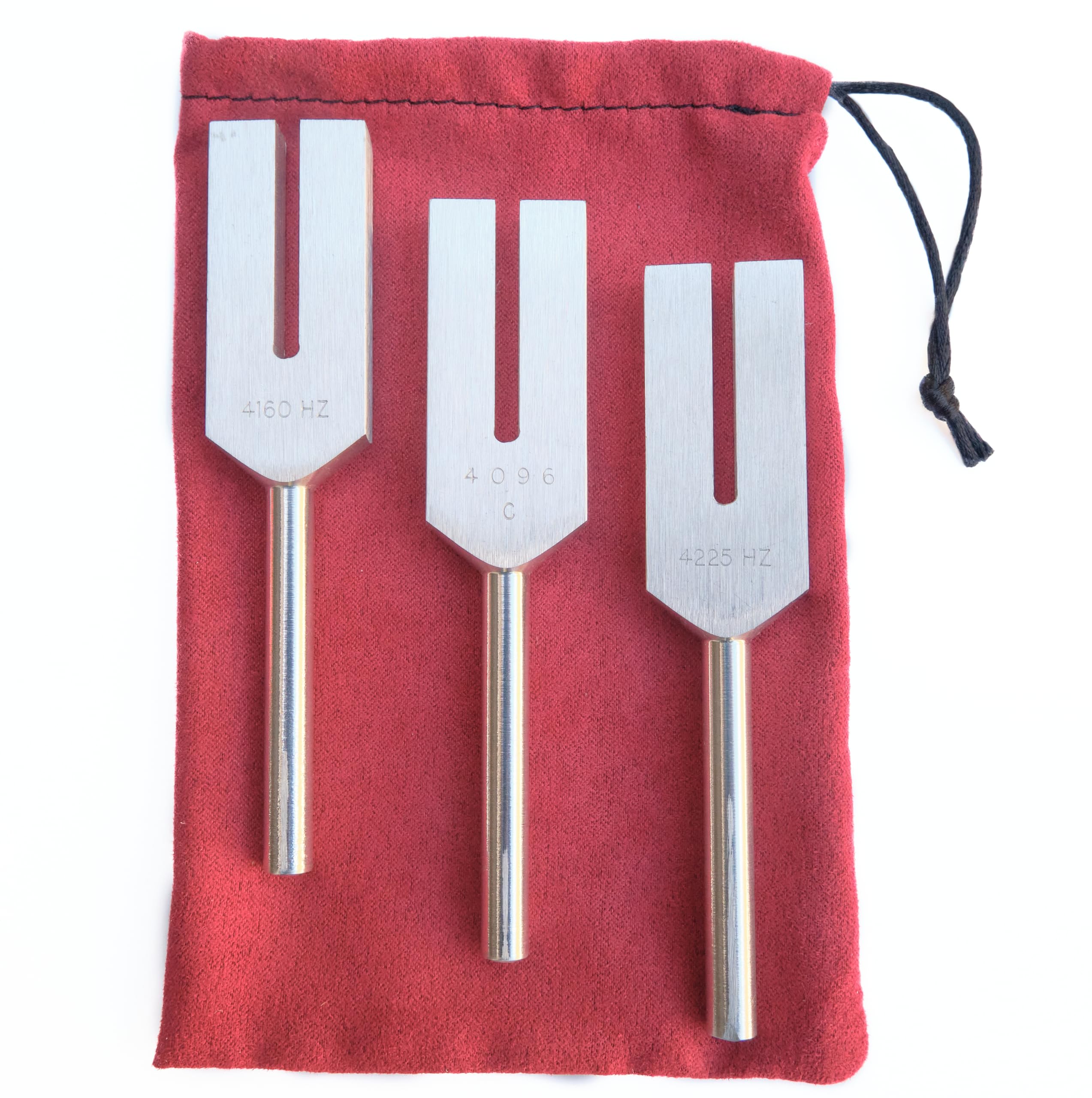 Angel Tuning Forks for Healing - Made in the USA - 4160 hz, 4225 hz & 4096 hz (aka Crystal Tuner), Connect with Higher Energies 