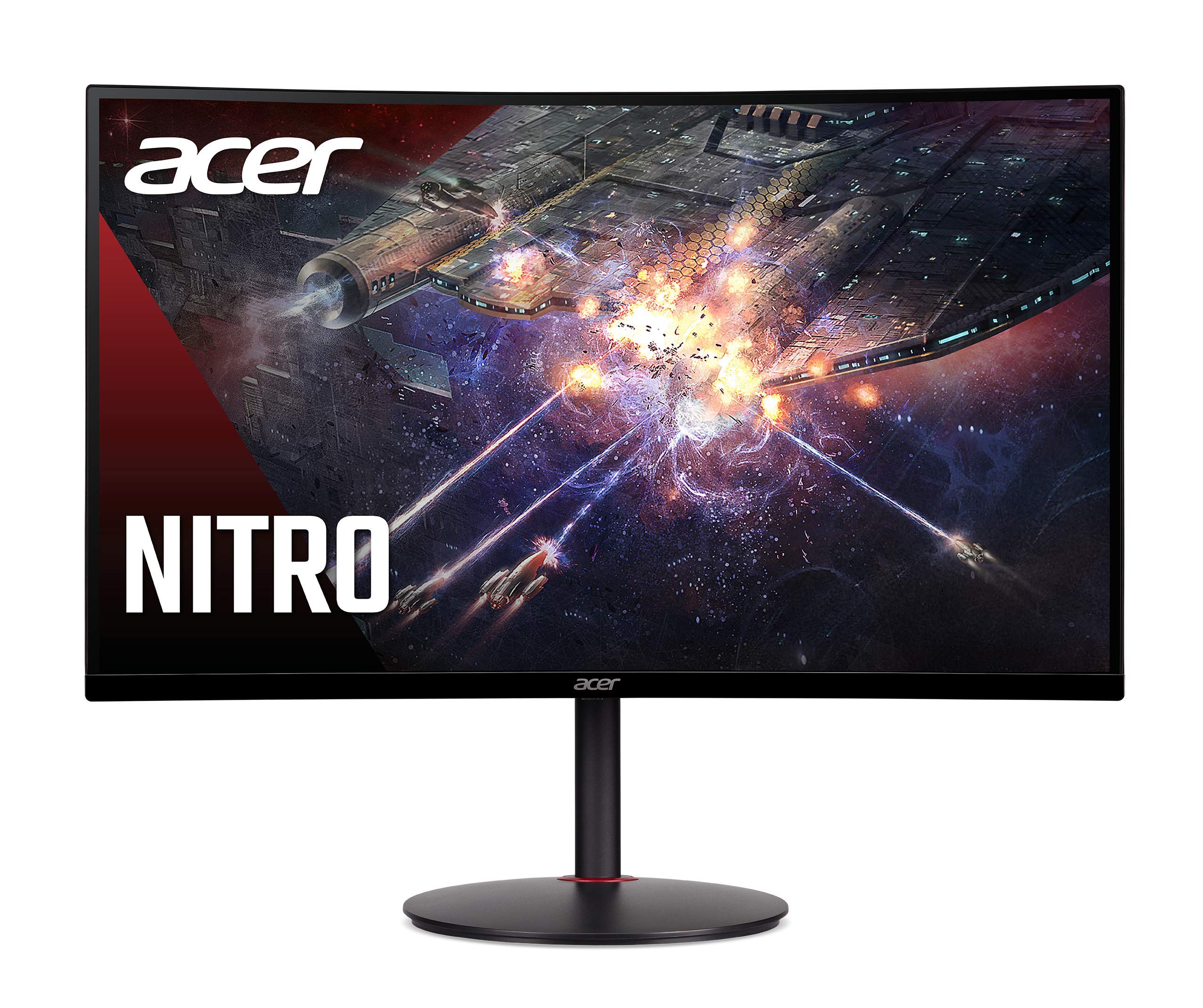Acer Nitro Xz270U Pbmiiphx 27'''' 1500R Curved Wqhd (2560 X 1440) Va Zero Frame Gaming Monitor With Adaptive Sync Technology, 16